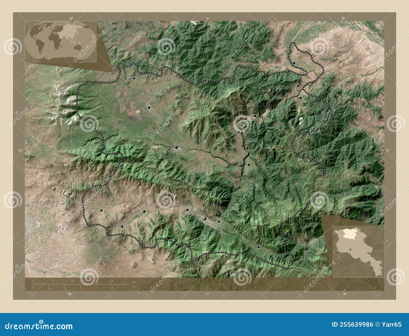 Armenia Map and Satellite Image