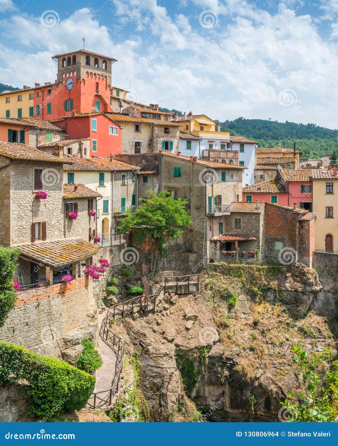 loro ciuffenna, village in the province of arezzo in the italian region tuscany. central italy.