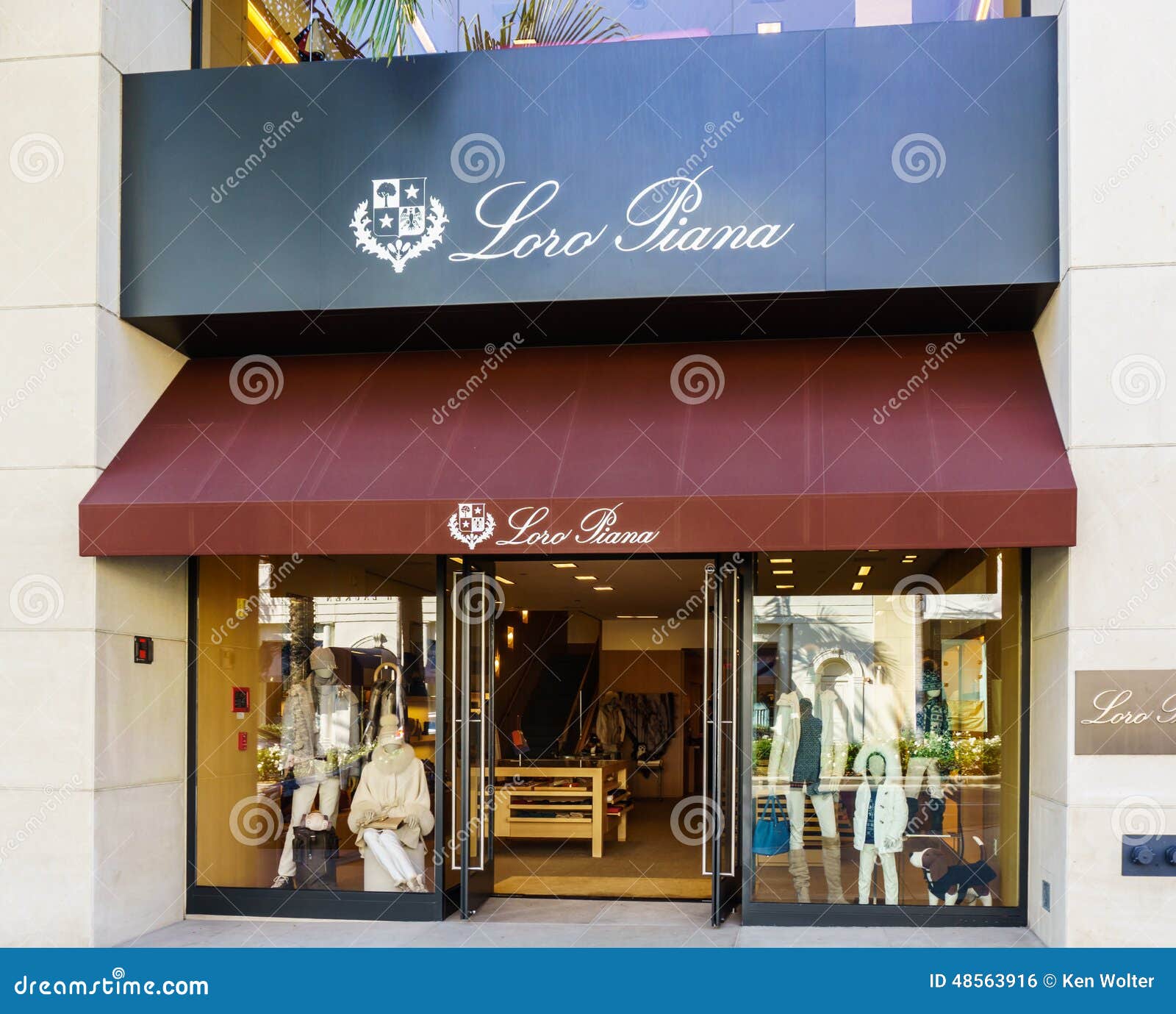 Loro Piana Retail Store Exterior Editorial Image | CartoonDealer.com ...