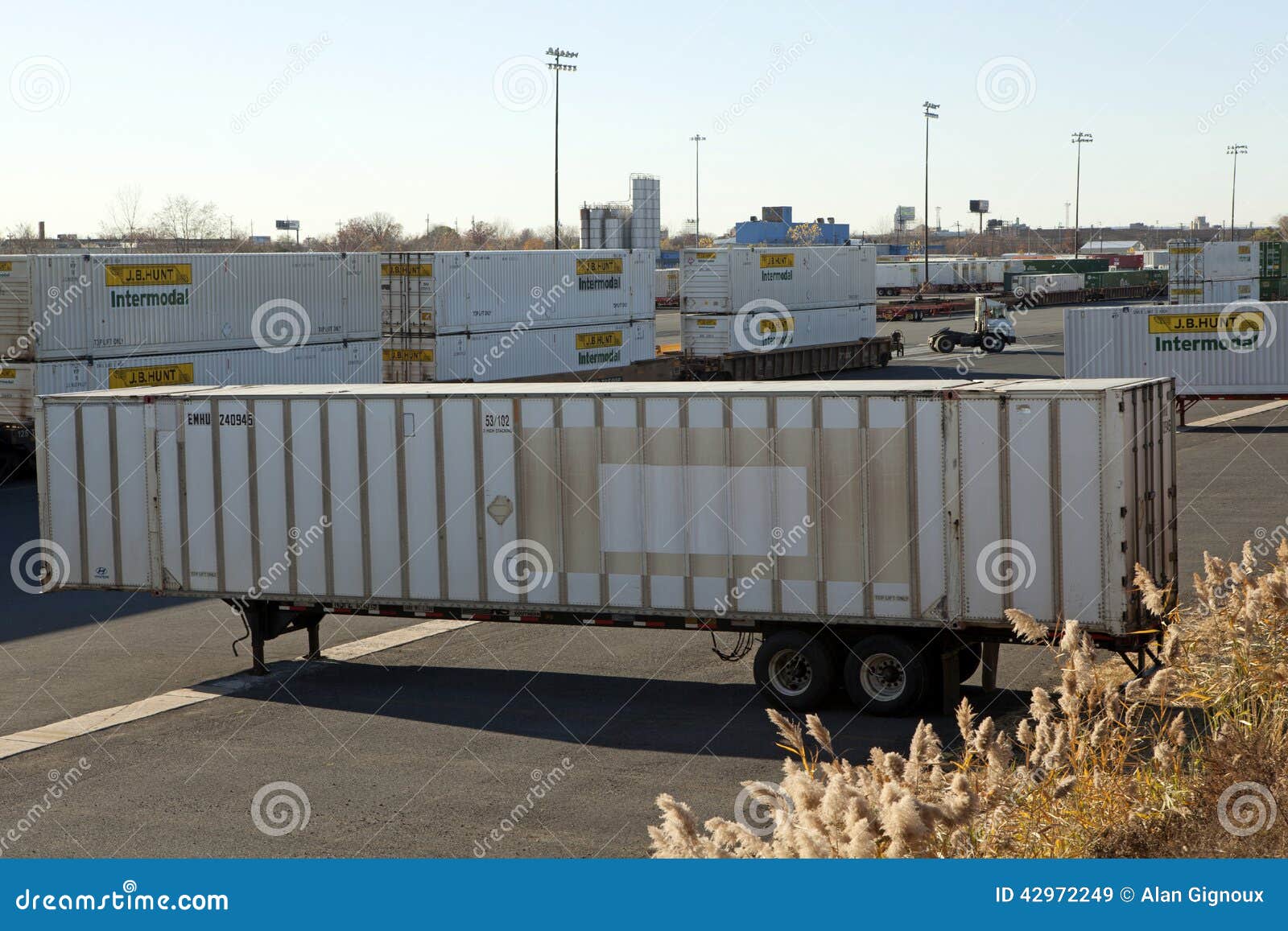 Lorry container, Jersey editorial stock image. Image of united 42972249