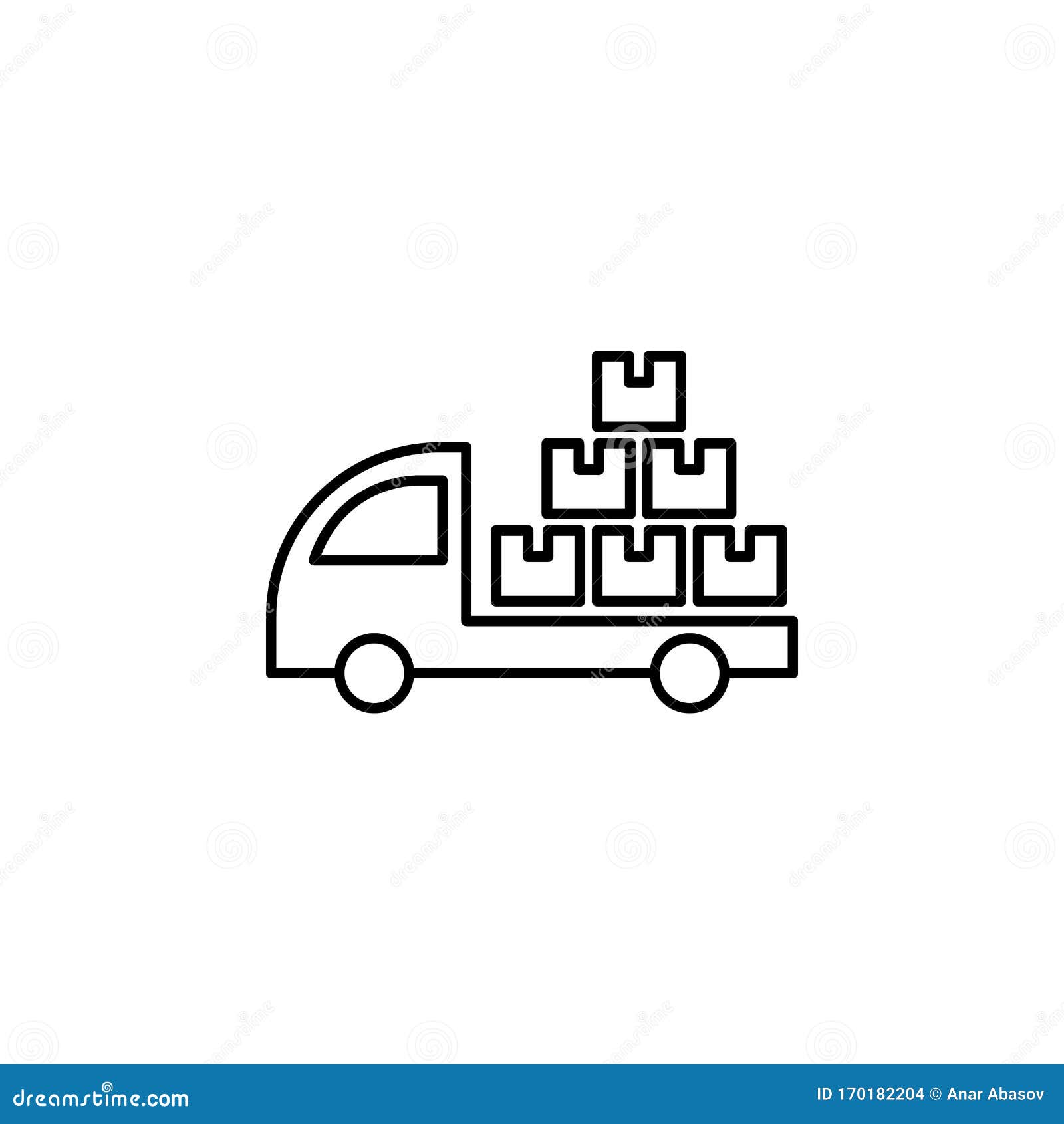 Lorry Outline Stock Illustrations – 4,833 Lorry Outline Stock