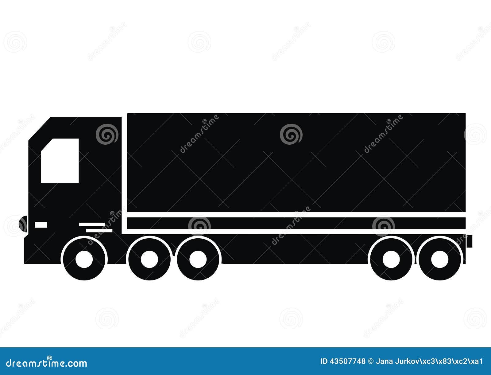 Download Lorry - silhouette stock vector. Illustration of export ...