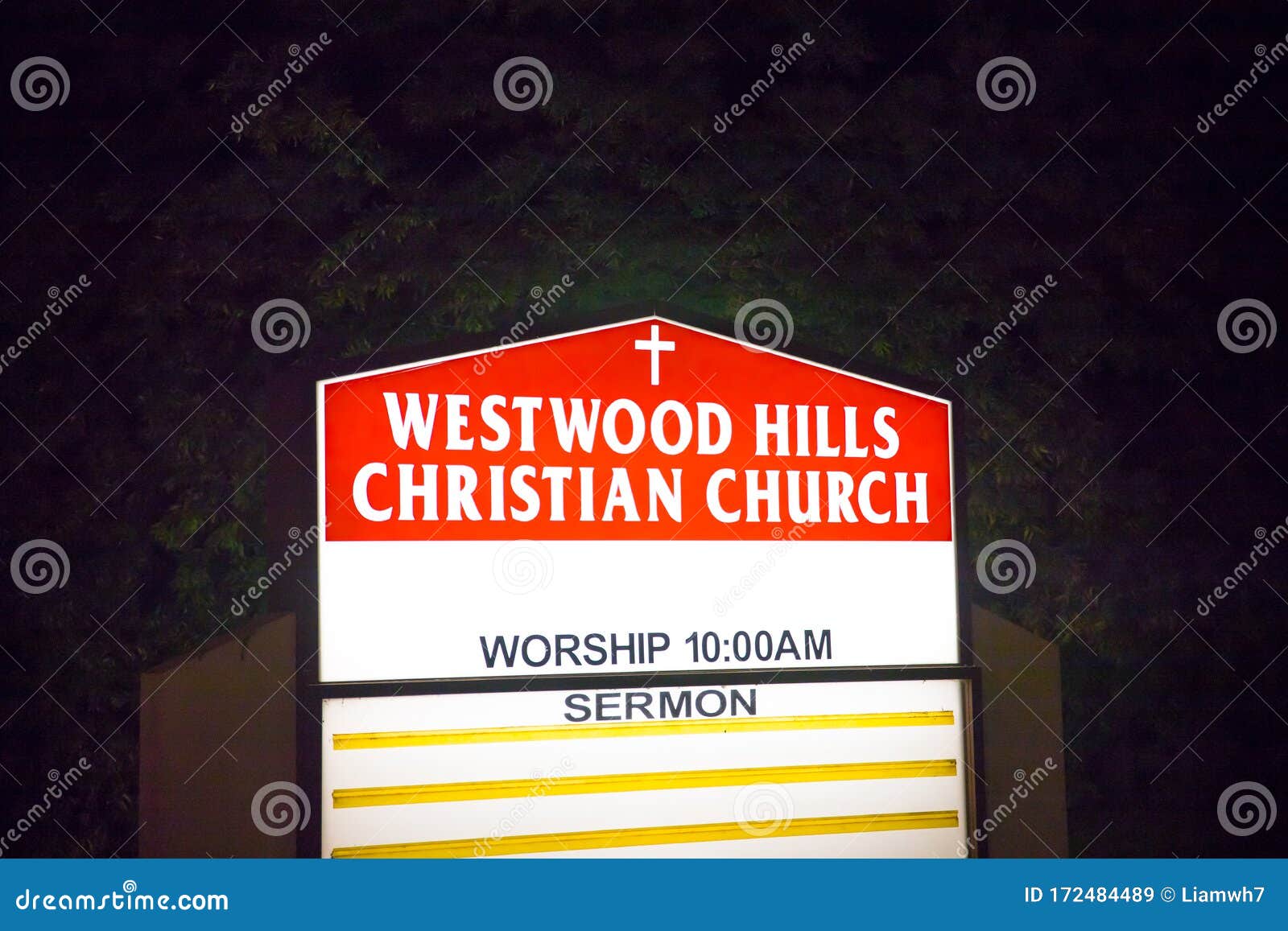 Los Ángeles/Estados Unidos- 02 02 2020 : Westwood Hills Christian Iglesia  Sermón En La Noche Los Angeles Imagen de archivo editorial - Imagen de  cristianismo, santo: 172484489