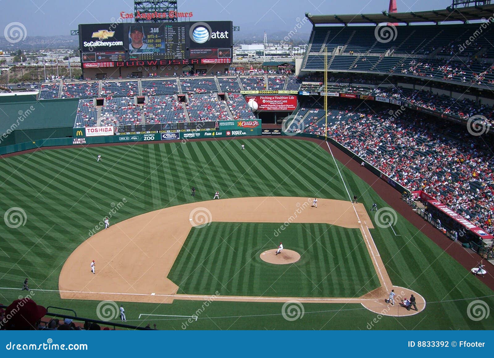 Los Angeles Angels Anaheim Stadium Editorial Photography Image of