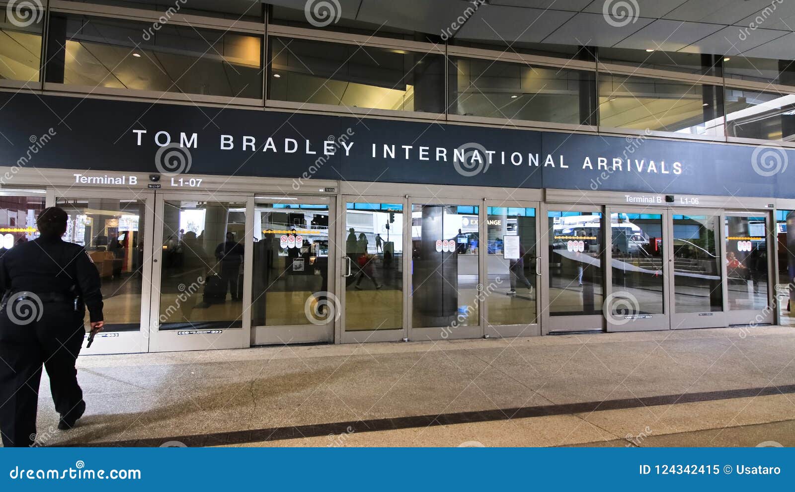 The Tom Bradley International Terminal TBIT Editorial Image - Image of  transport, transportation: 124342415