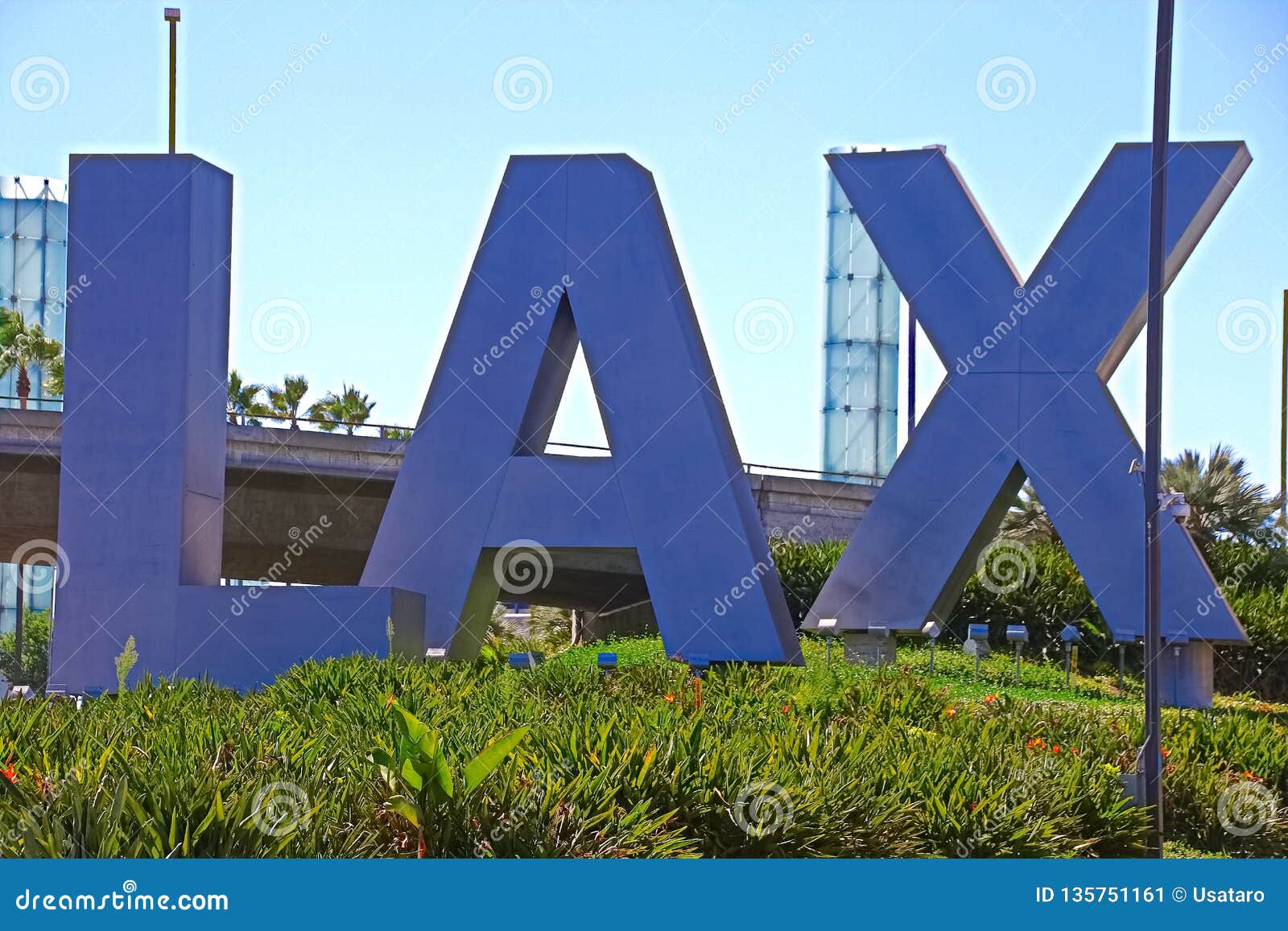 LAX Airport Sign in Los Angeles Editorial Photo - Image of ...