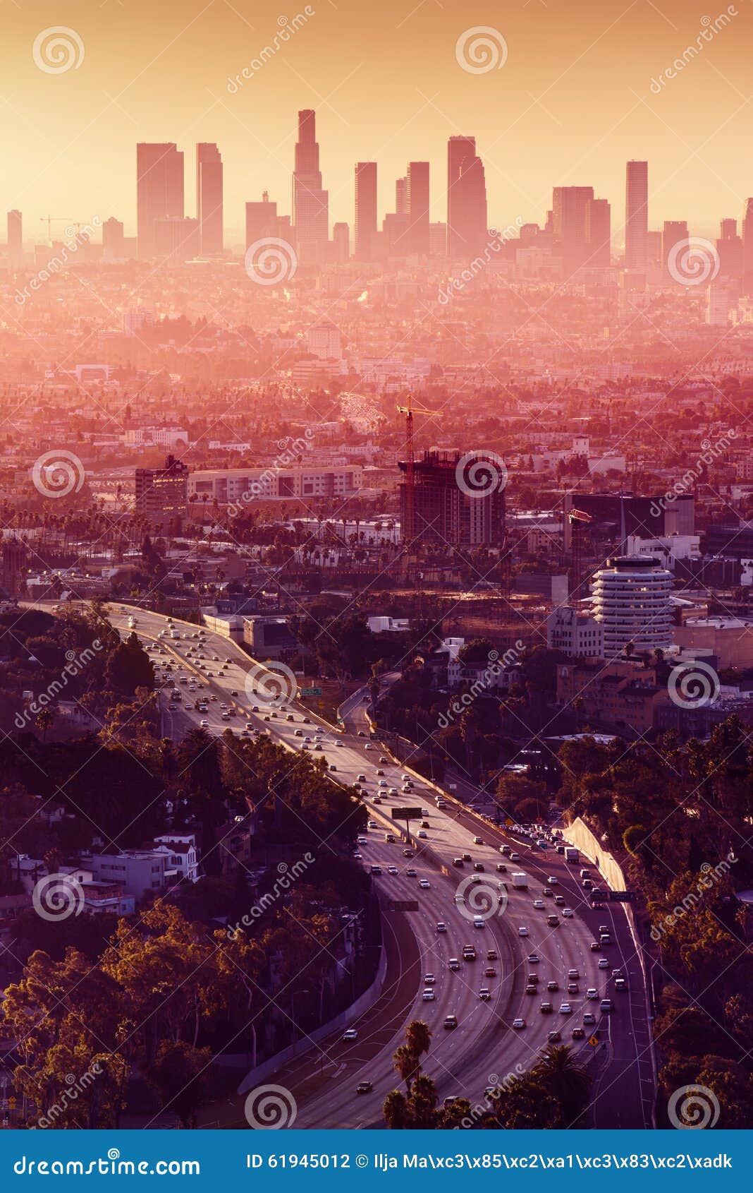 los angeles - california city skyline