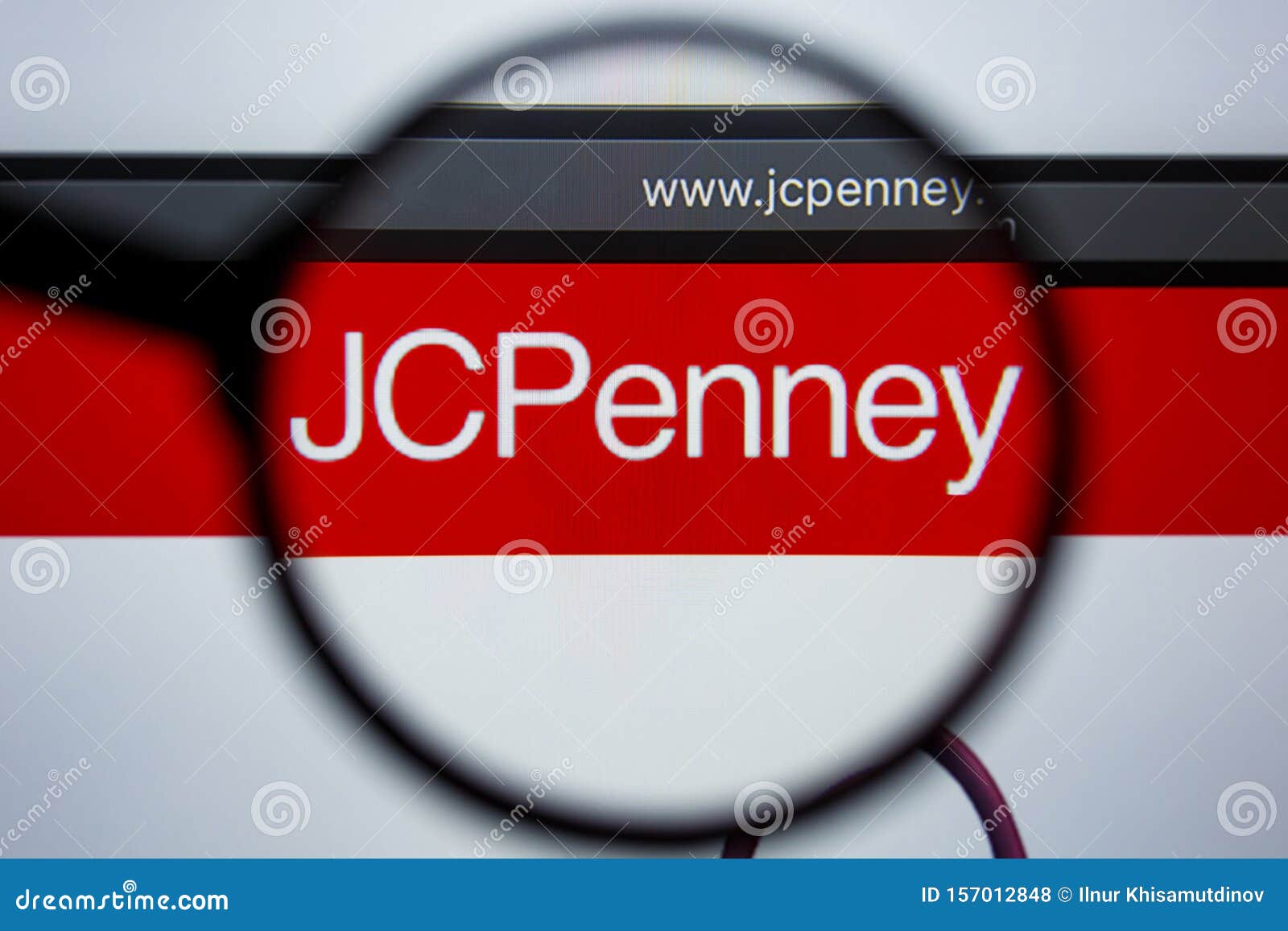 Los Angeles, California, USA - 21 Jule 2019: Illustrative Editorial of JCPENNEY Website Homepage