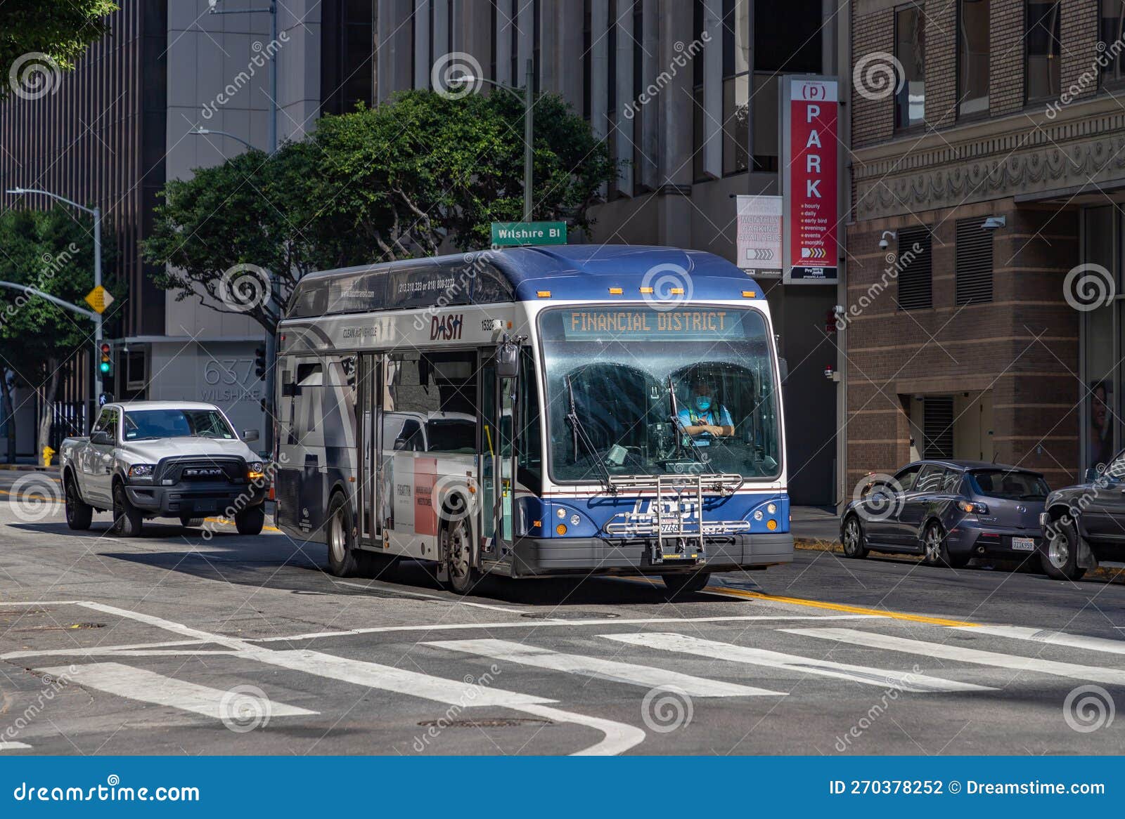 Los Angeles Dash Bus editorial photography. Image of transportation ...