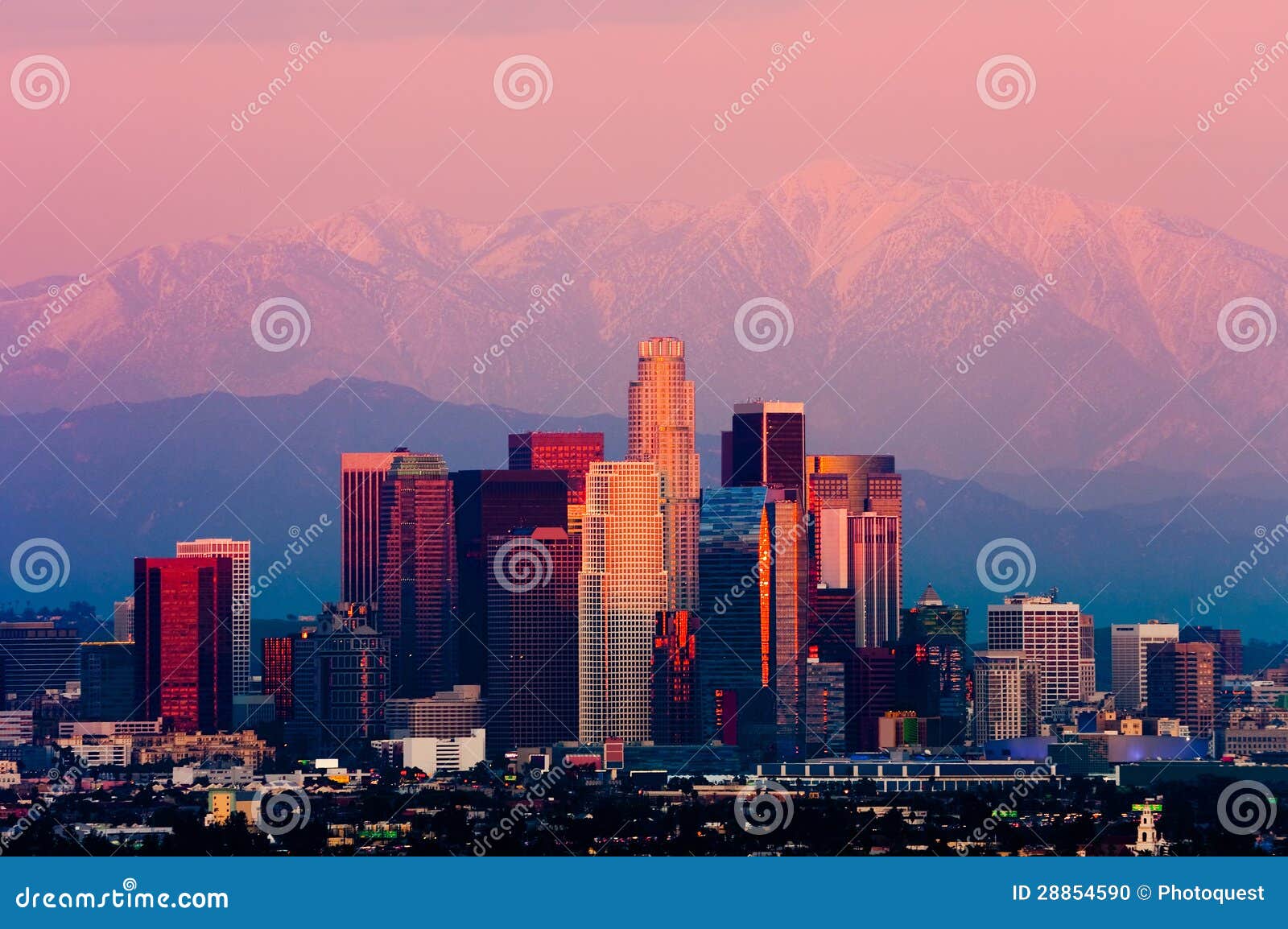 los angeles at sunset