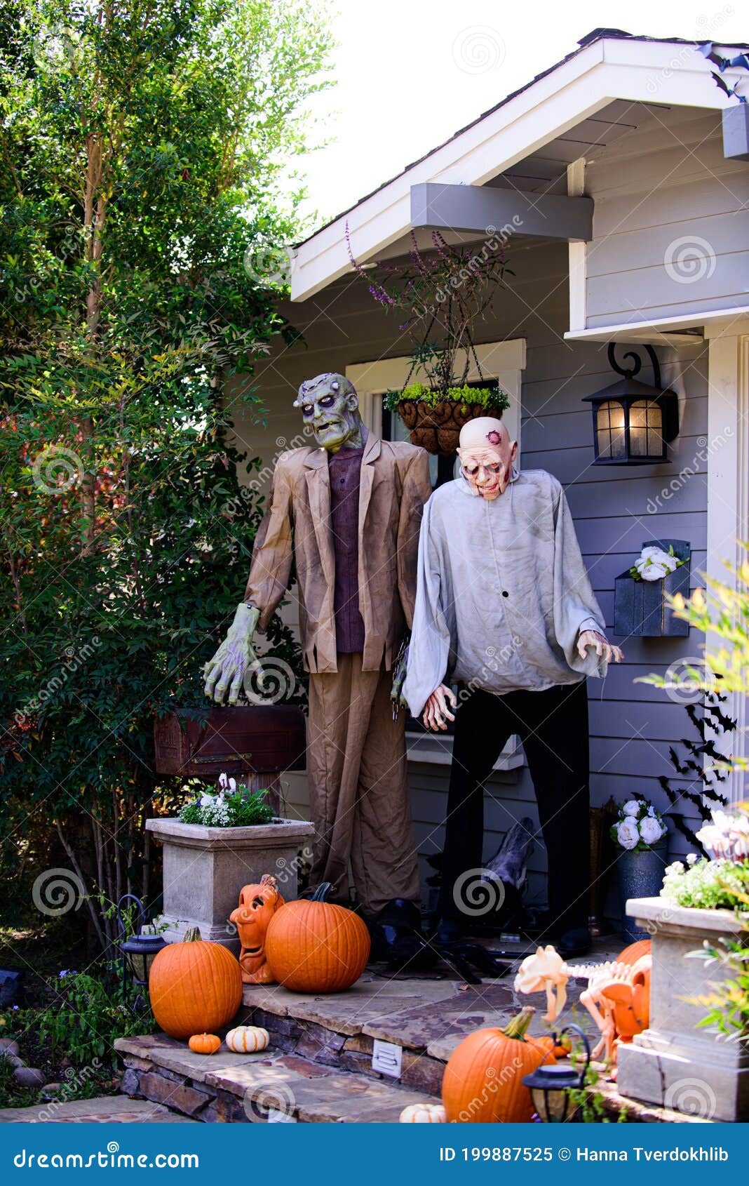 Los Angeles, USA - October, 2020: Zombie Monsters. Pumpkin and ...