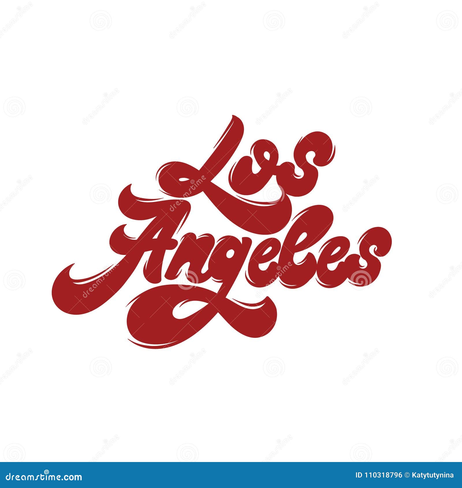 los angeles lettering