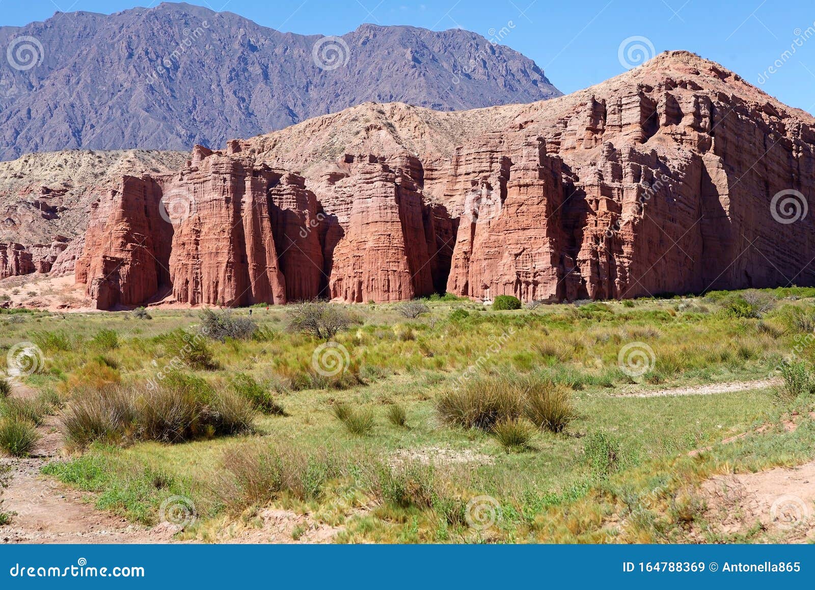 los castillos in the quebrada de las conchas in the calchaqui valley, argentina