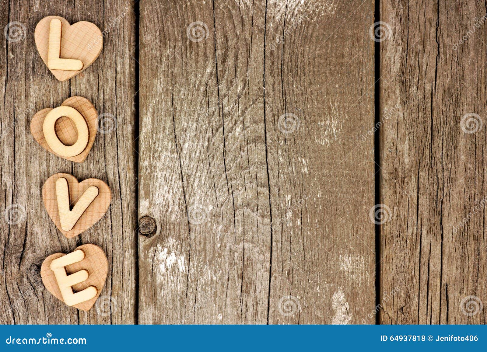 Los Corazones Y Las Letras De AMOR De Madera Echan a Un Lado Frontera En La  Madera Rústica Foto de archivo - Imagen de estacional, cartas: 64937818