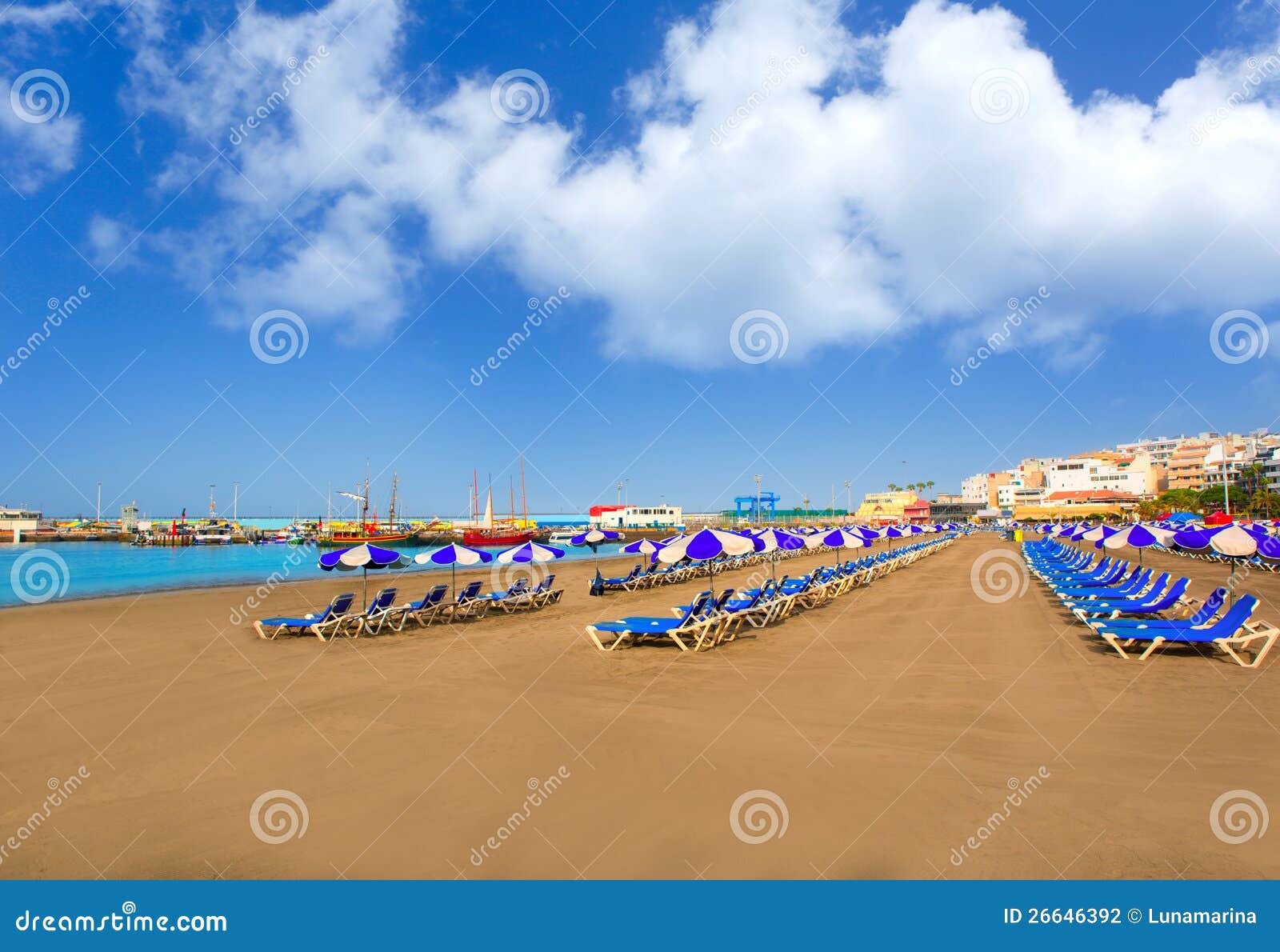 los cristianos beach in arona tenerife south
