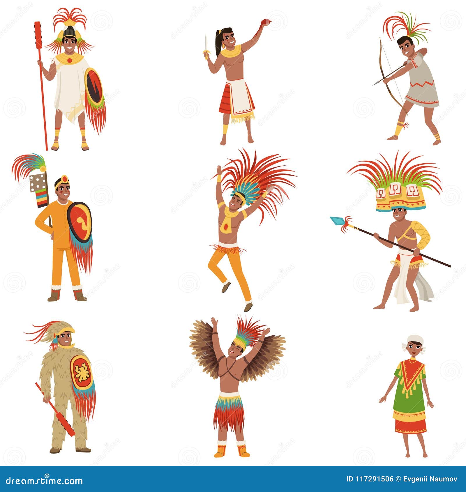 Guerreros Aztecas Ilustraciones Stock, Vectores, Y Clipart – (8  Ilustraciones Stock)