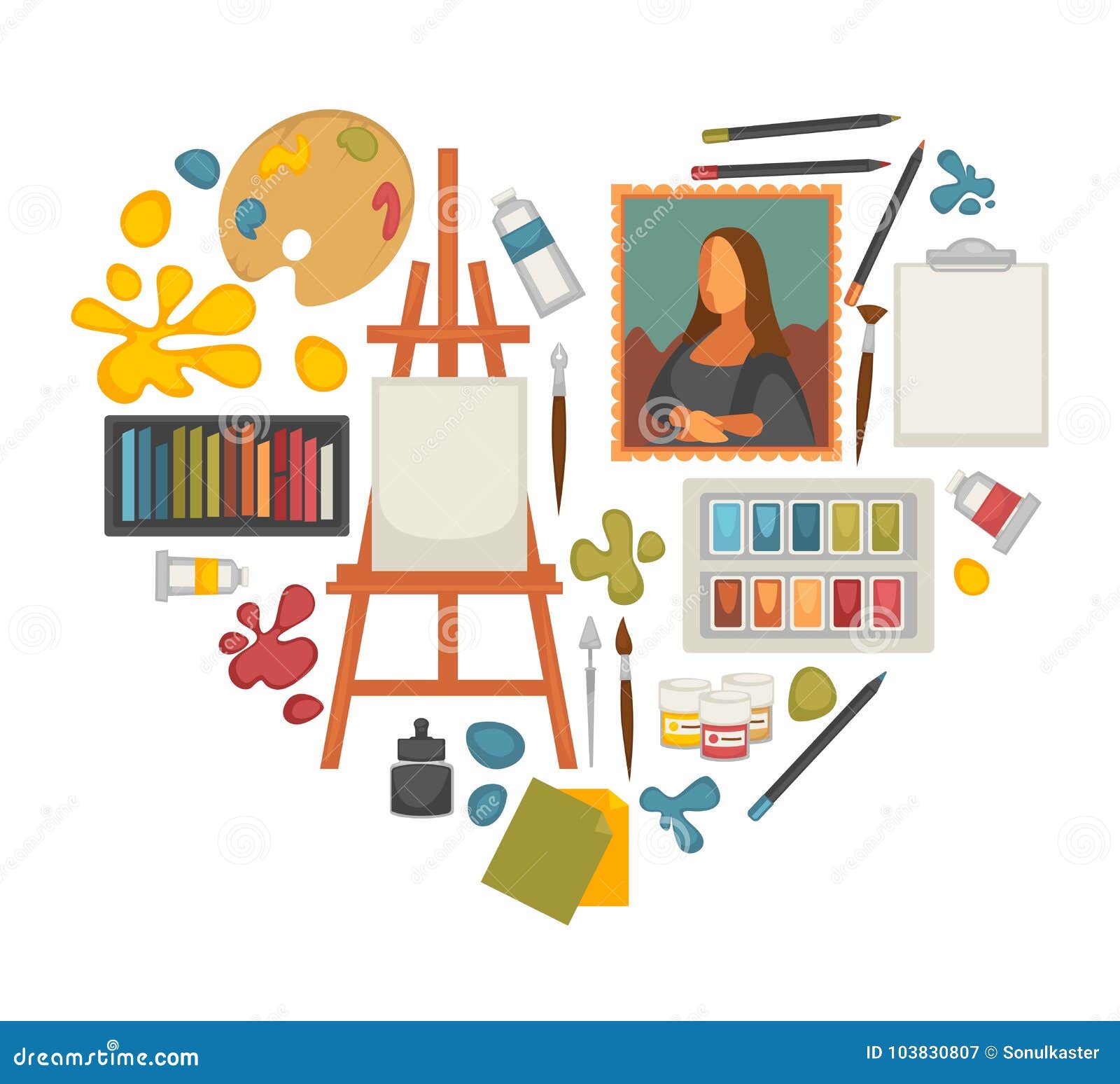 Los Materiales Del Artista Y El Arte Creativo Representan El Cartel Del Corazón Del Vector De Las Herramientas De Dibujo Ilustración del Vector - Ilustración de masterpiece, artista: 103830807 Los Materiales Del Artista Y El Arte Creativo Representan El Cartel Del Corazón Del Vector De Las Herramientas De Dibujo Ilustración del Vector - Ilustración de masterpiece, artista: 103830807