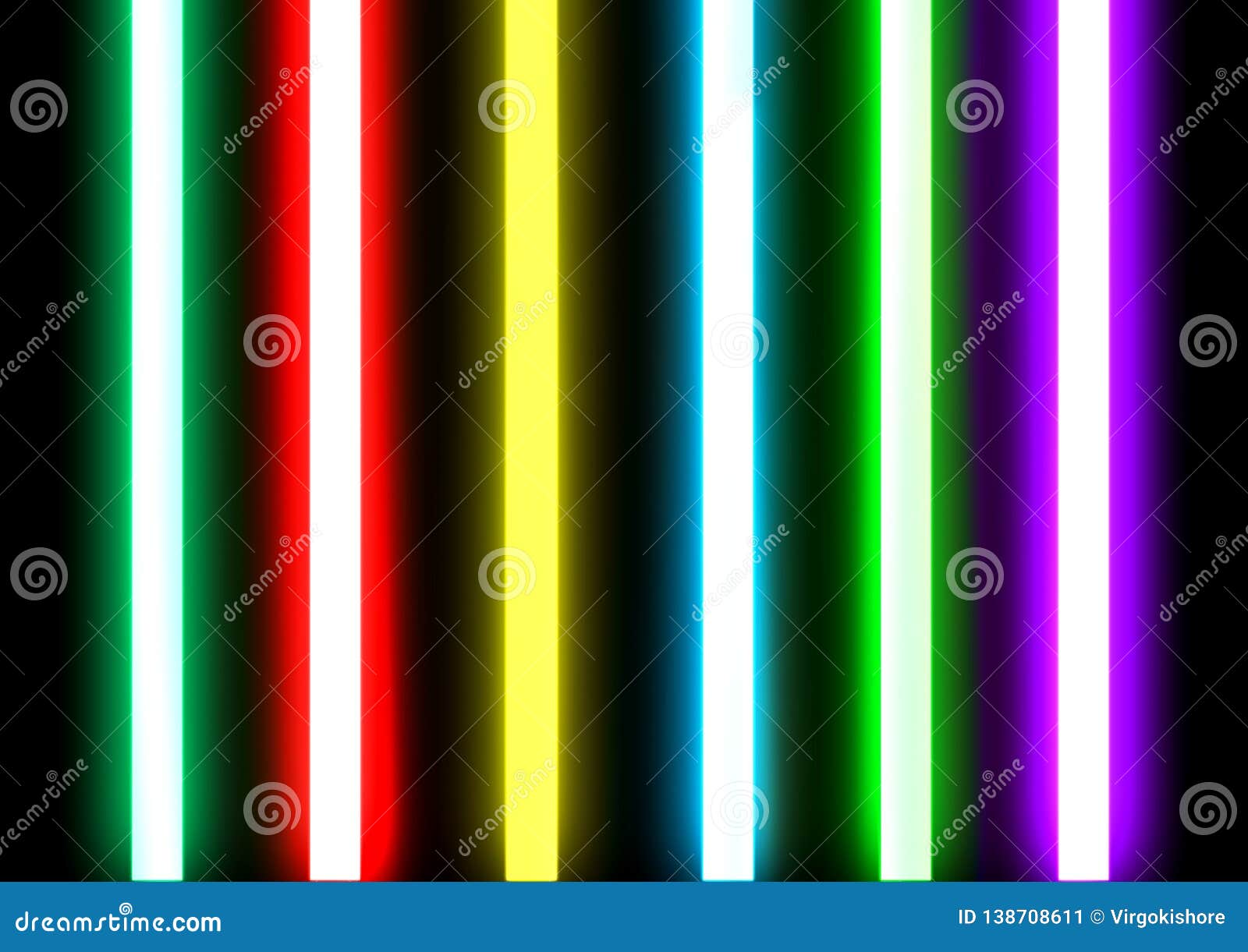 Los Tubos De Iluminación De Neón Sellaron Vidrio Imagen de archivo - Imagen de tubo, brillantemente: 138708611