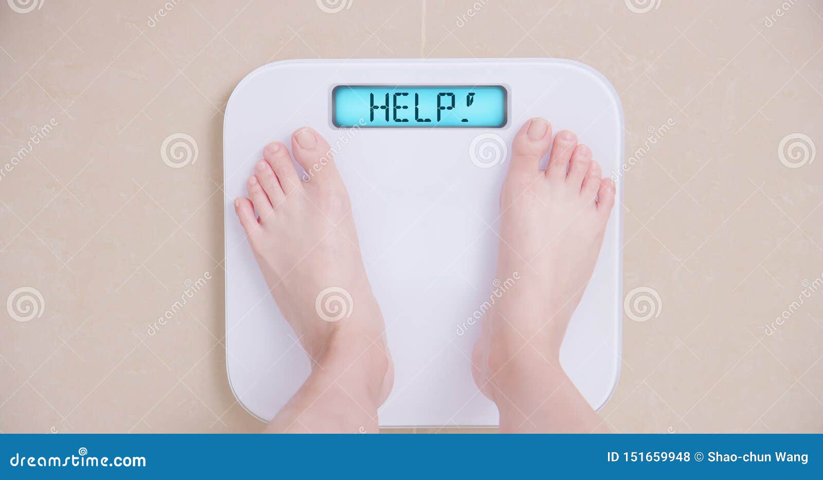 lose weight concept with scale
