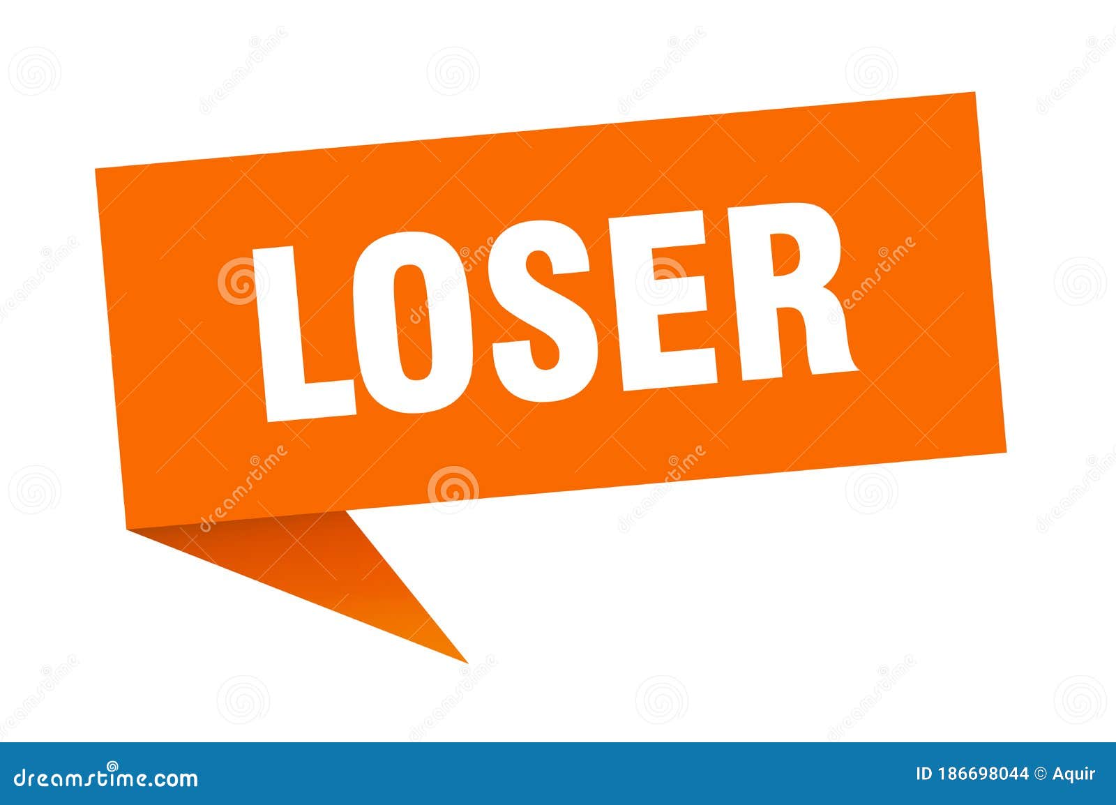 Loser Banner. Loser Speech Bubble Stock Vector Illustration of banner