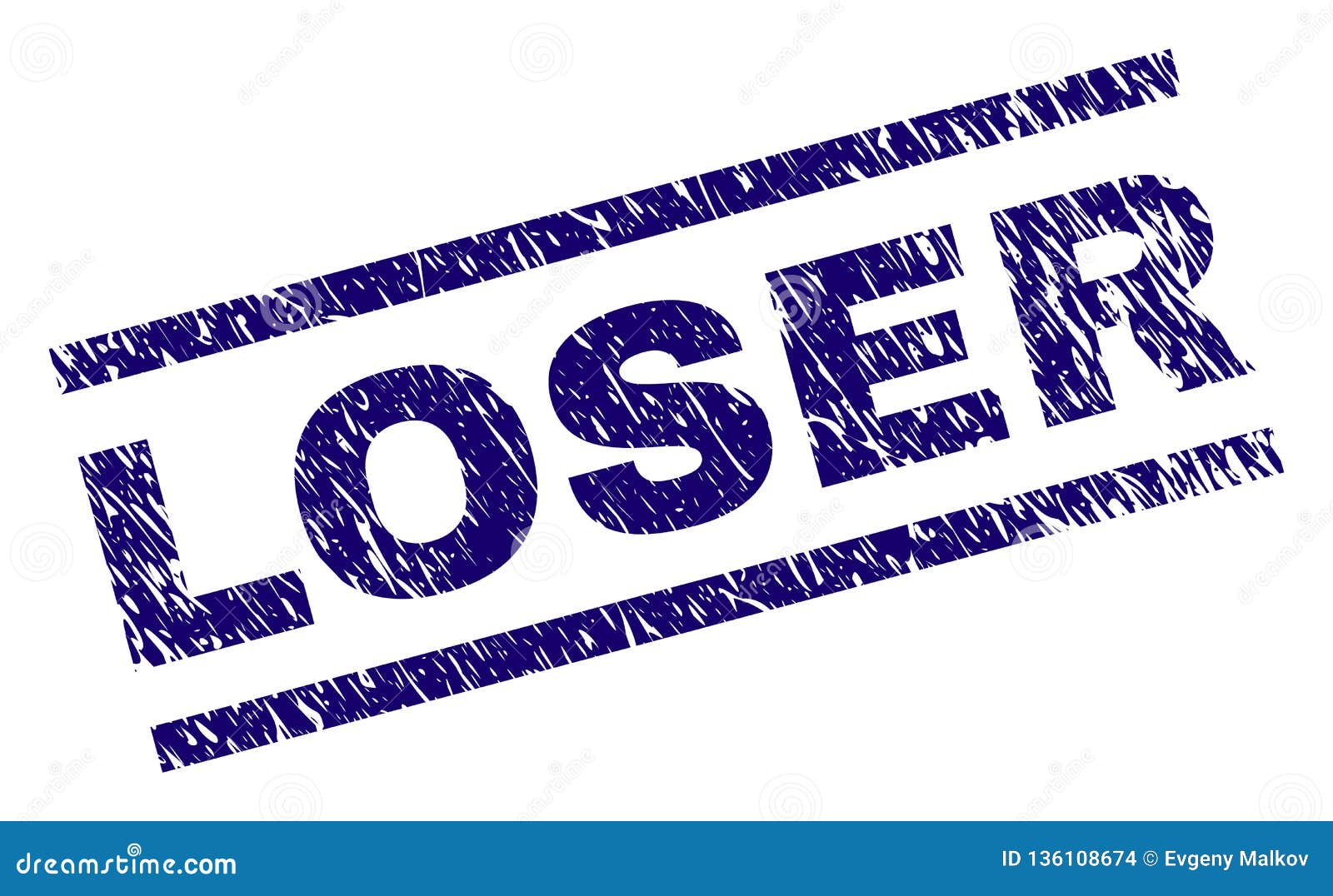 Grunge Textured LOSER Stamp Seal Stock Vector - Illustration of unclean ...