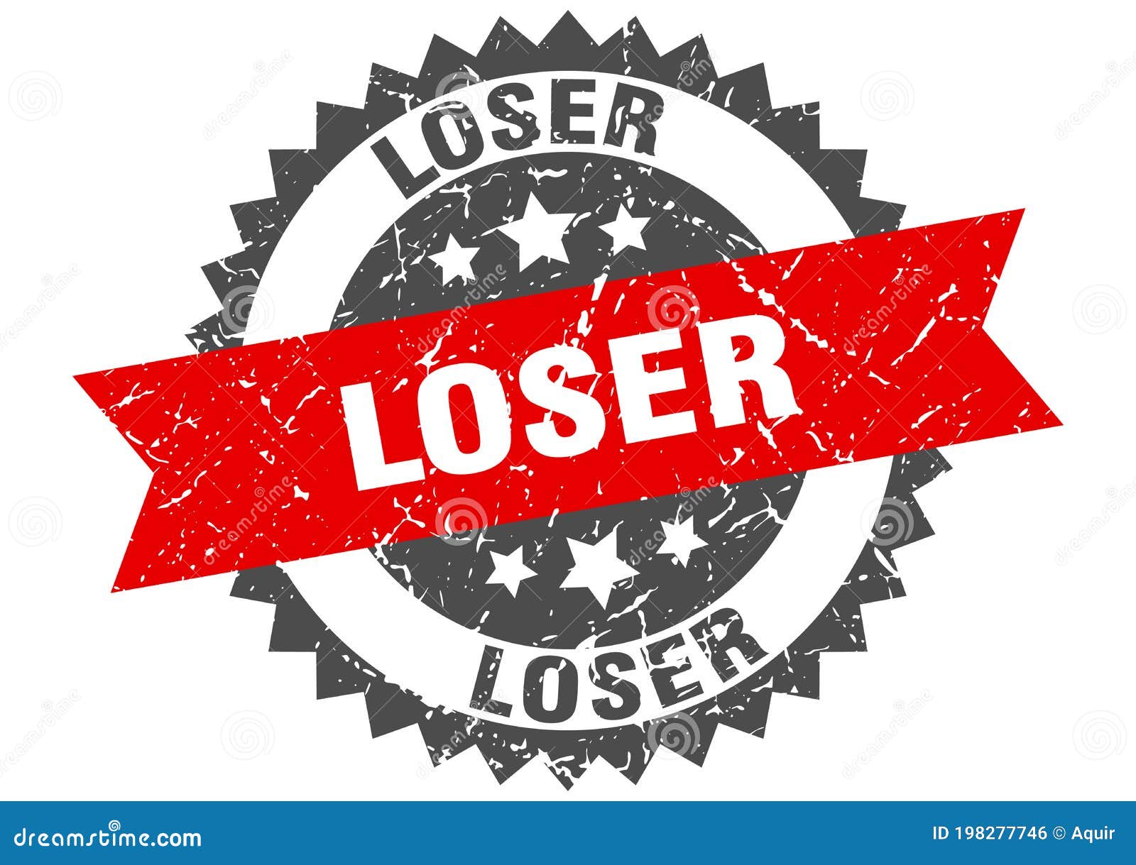 Loser Stamp. Loser Grunge Round Sign Stock Vector - Illustration of ...