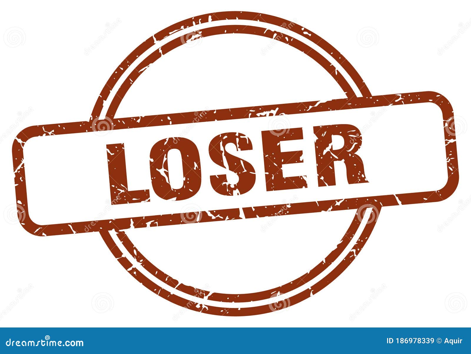 Loser Stamp. Loser Round Vintage Grunge Label Stock Vector ...