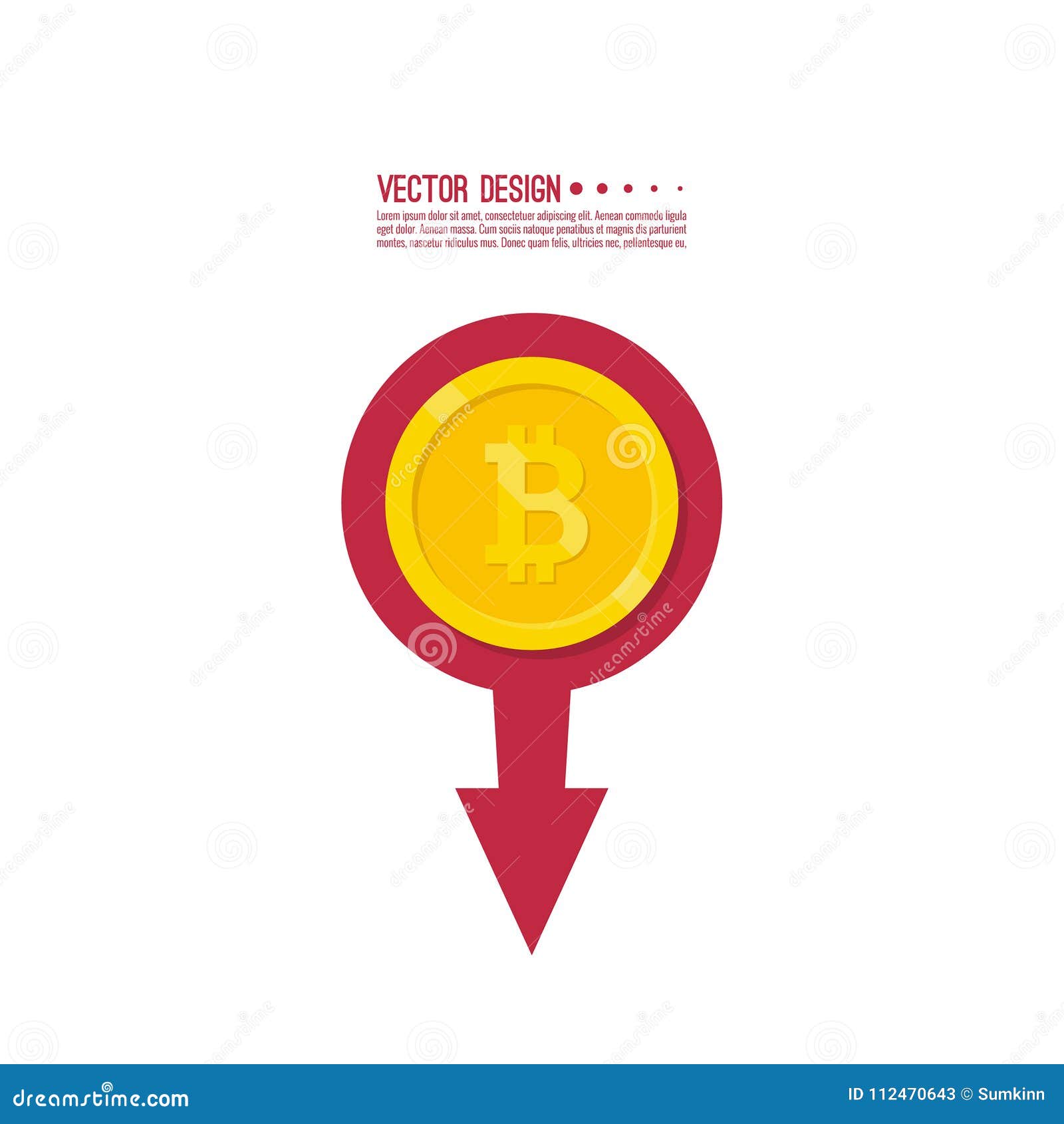 Loss of points Currency. stock vector. Illustration of blockchain -  112470643