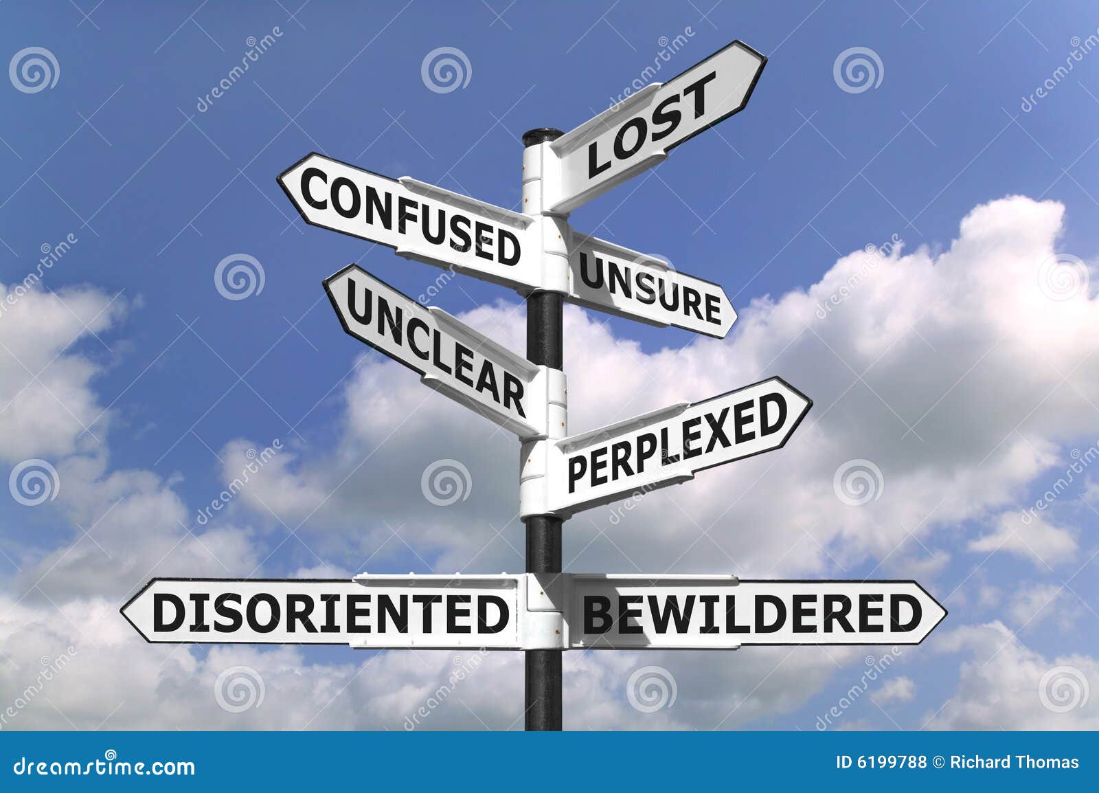 lost and confused signpost
