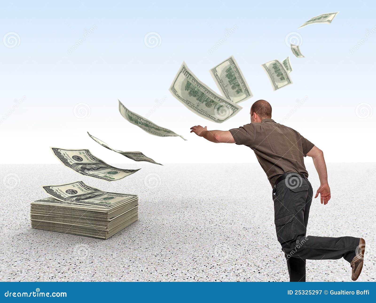 Lost Money Royalty Free Stock Photography Image 25325297