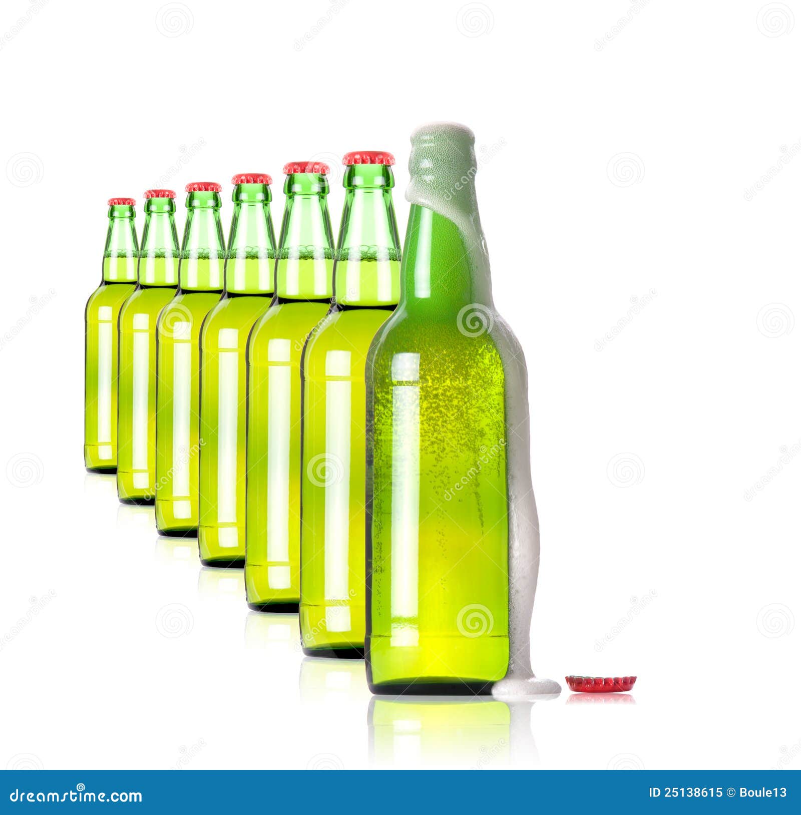 Lot of of beer on a white stock image. Image of brewery 25138615