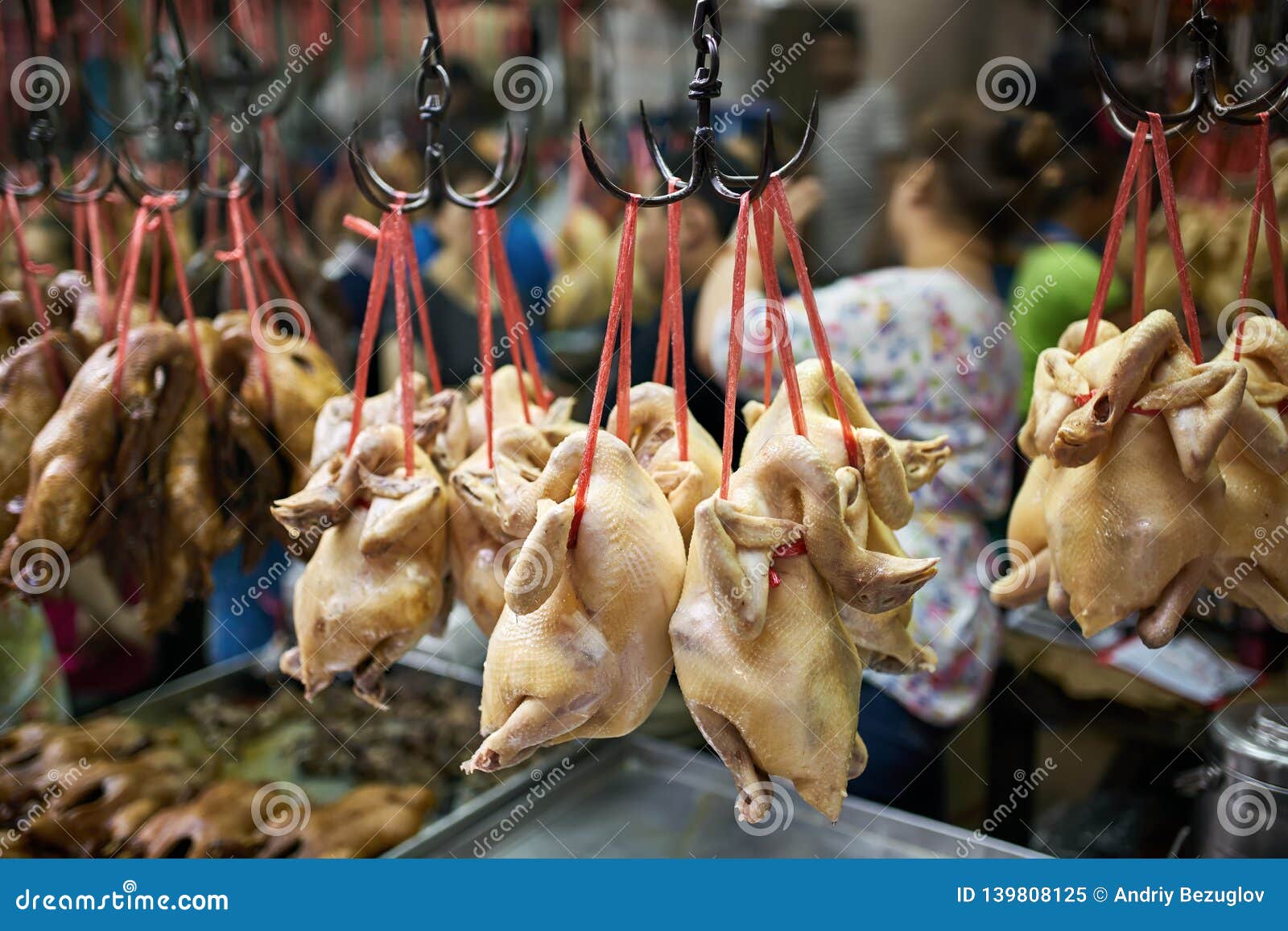 Street Market Showcase with Poultry in Thailand Stock Image - Image of  sale, culture: 139808125
