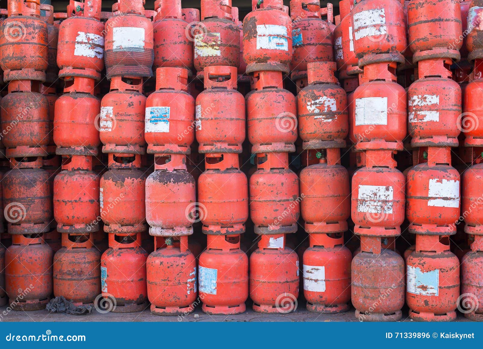 A lot of Danger gas bottle stock photo. Image of compressed 71339896