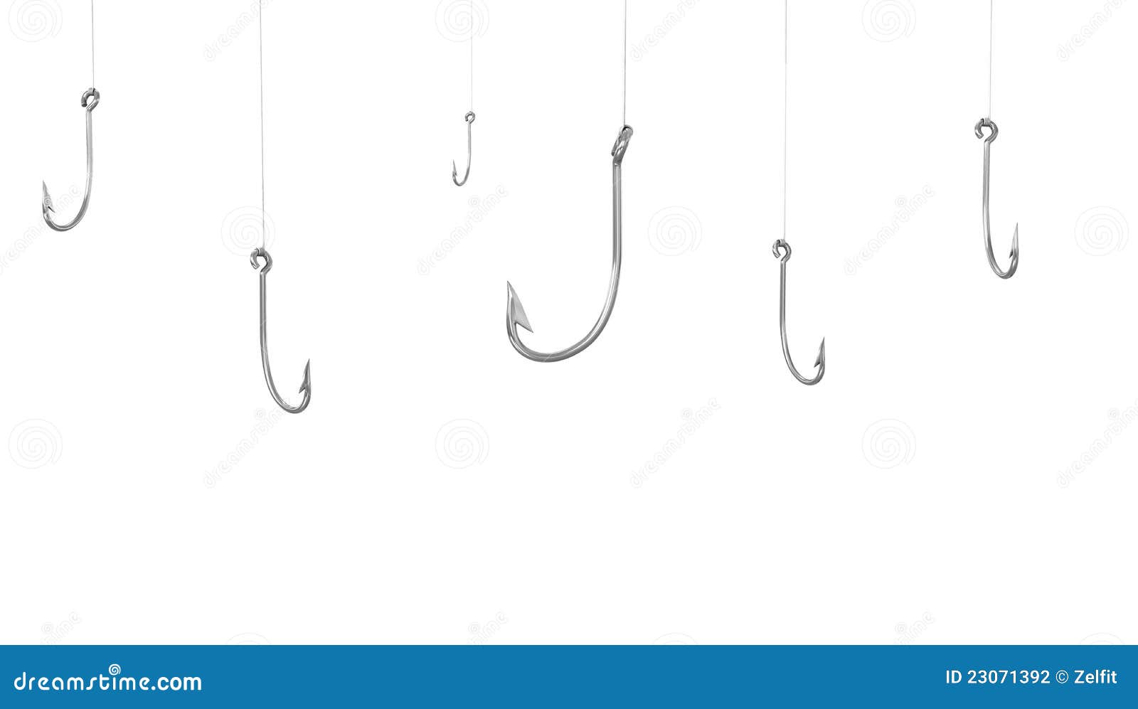 A lot of fishing hooks stock illustration. Illustration of hook