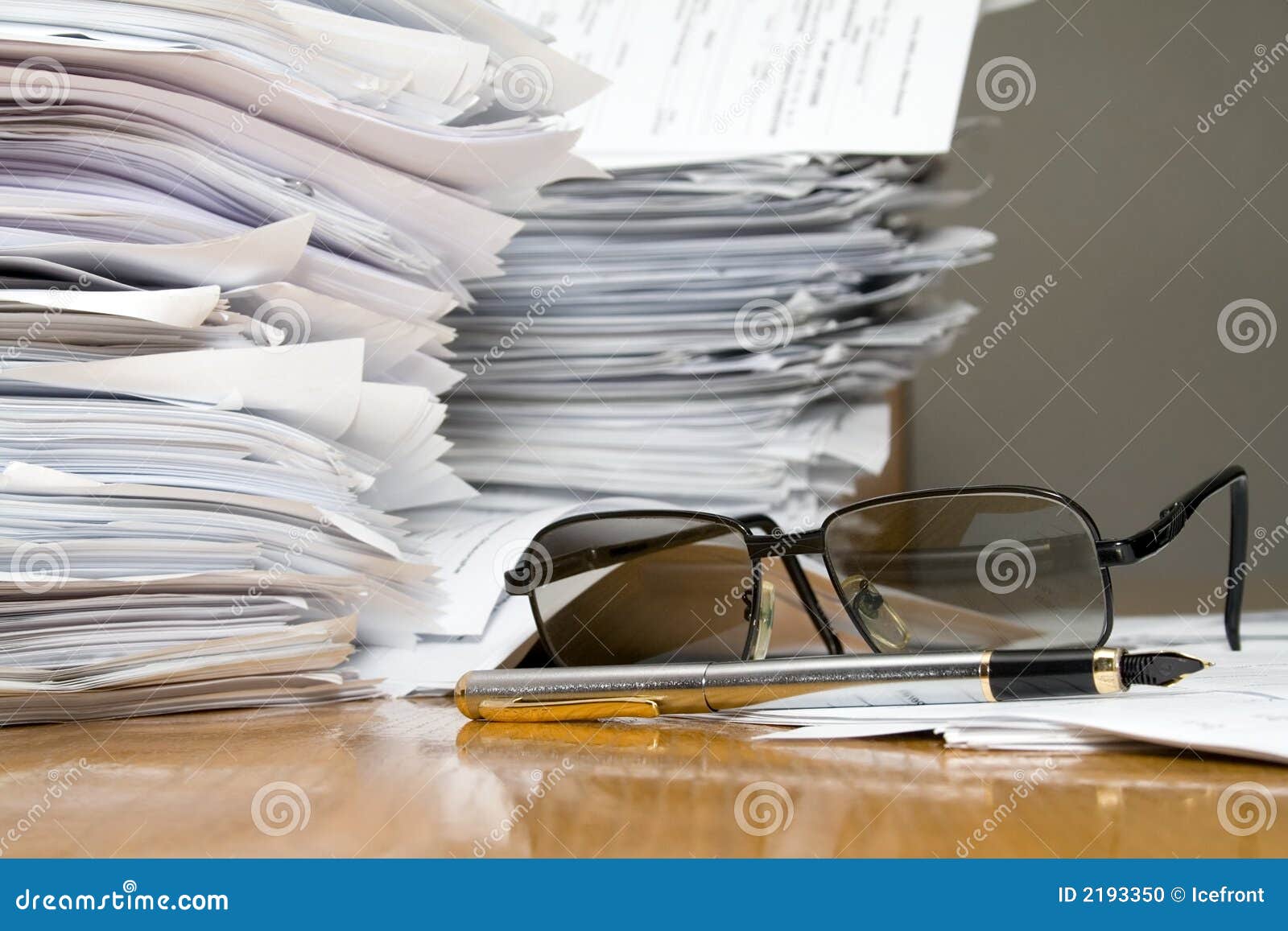 a lot of paperwork