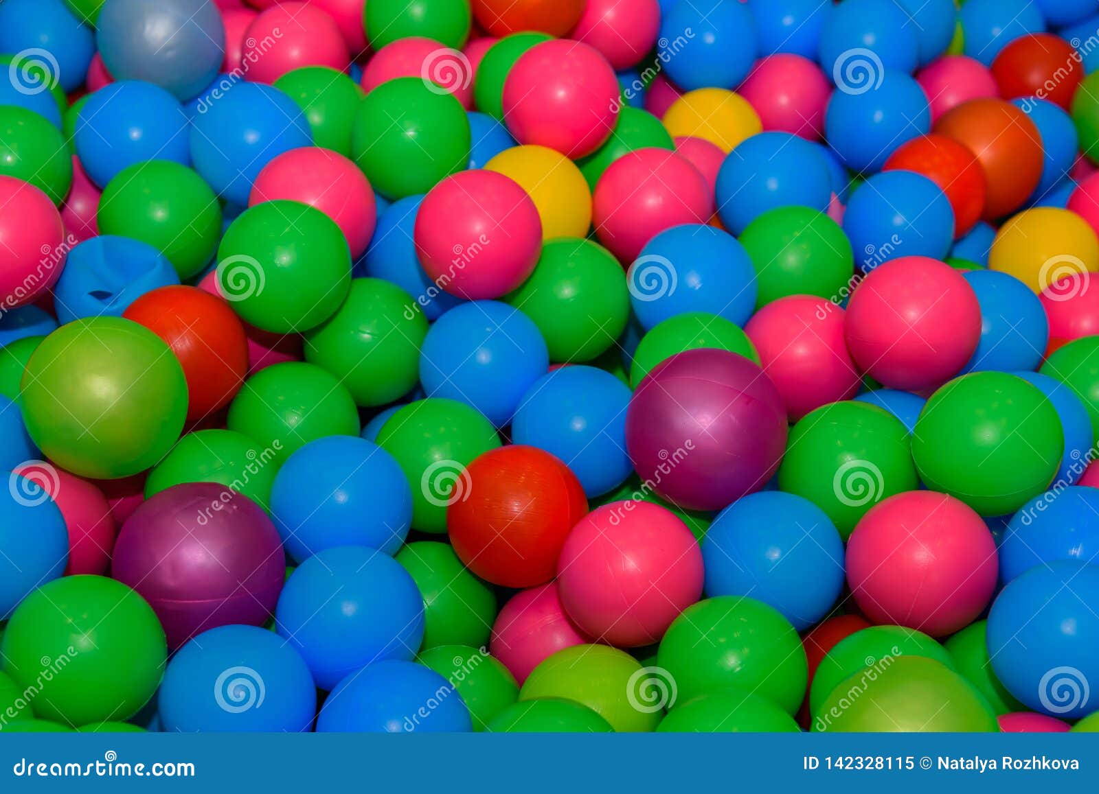 A Lot of Plastic Colored Balls Stock Image Image of colored, little