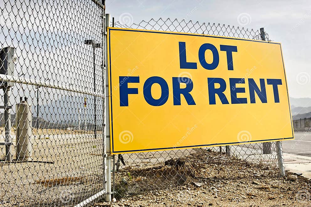 Lot for Rent Sign stock photo. Image of message, lease 25242886