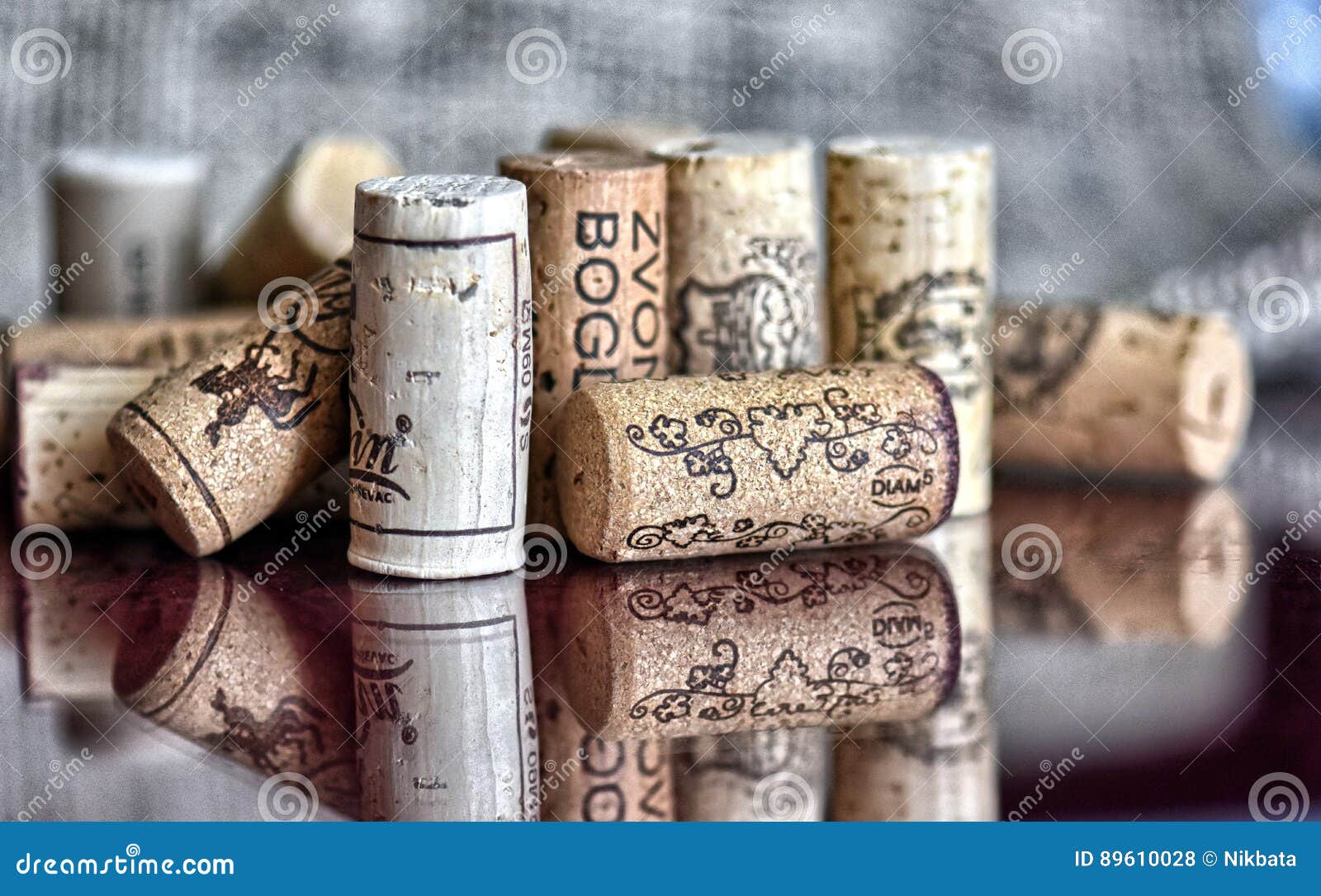 Lot of wine bottle corks stock photo. Image of drink 89610028