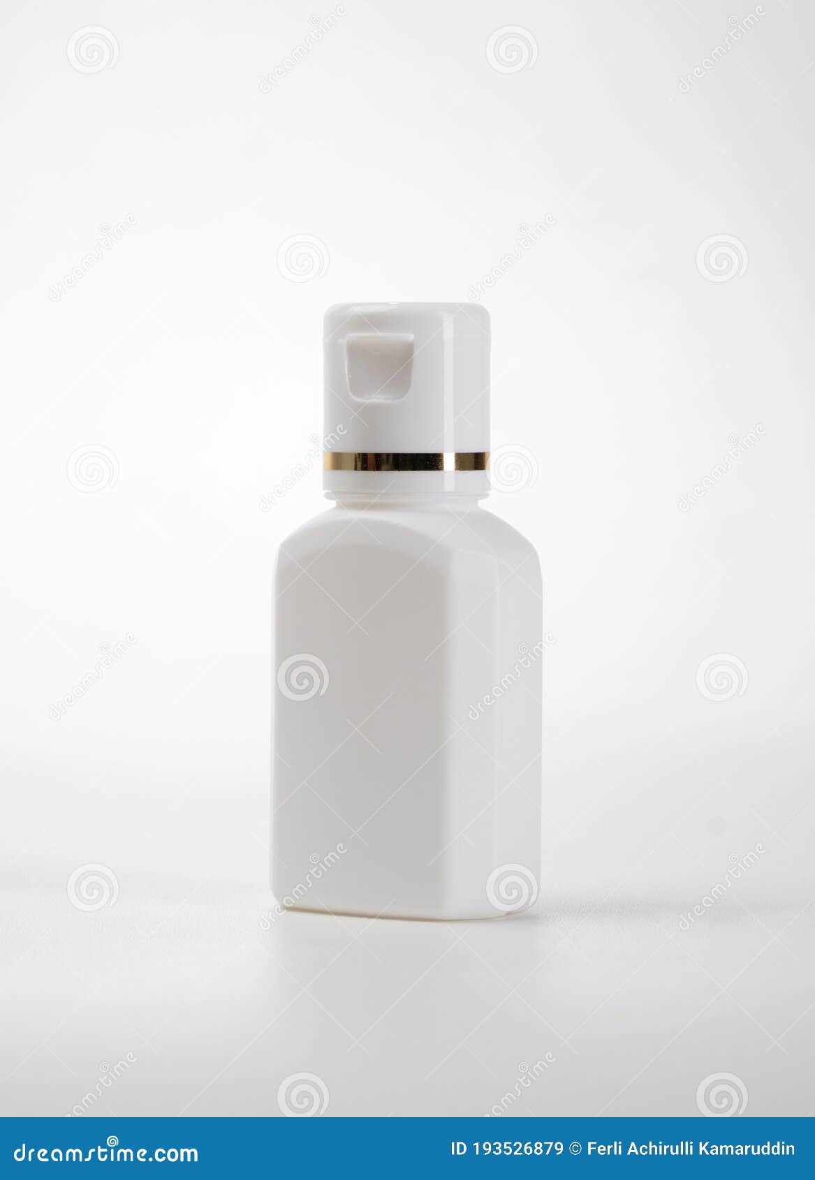 White Lotion Bottle Template. Stock Image Image of object, blank