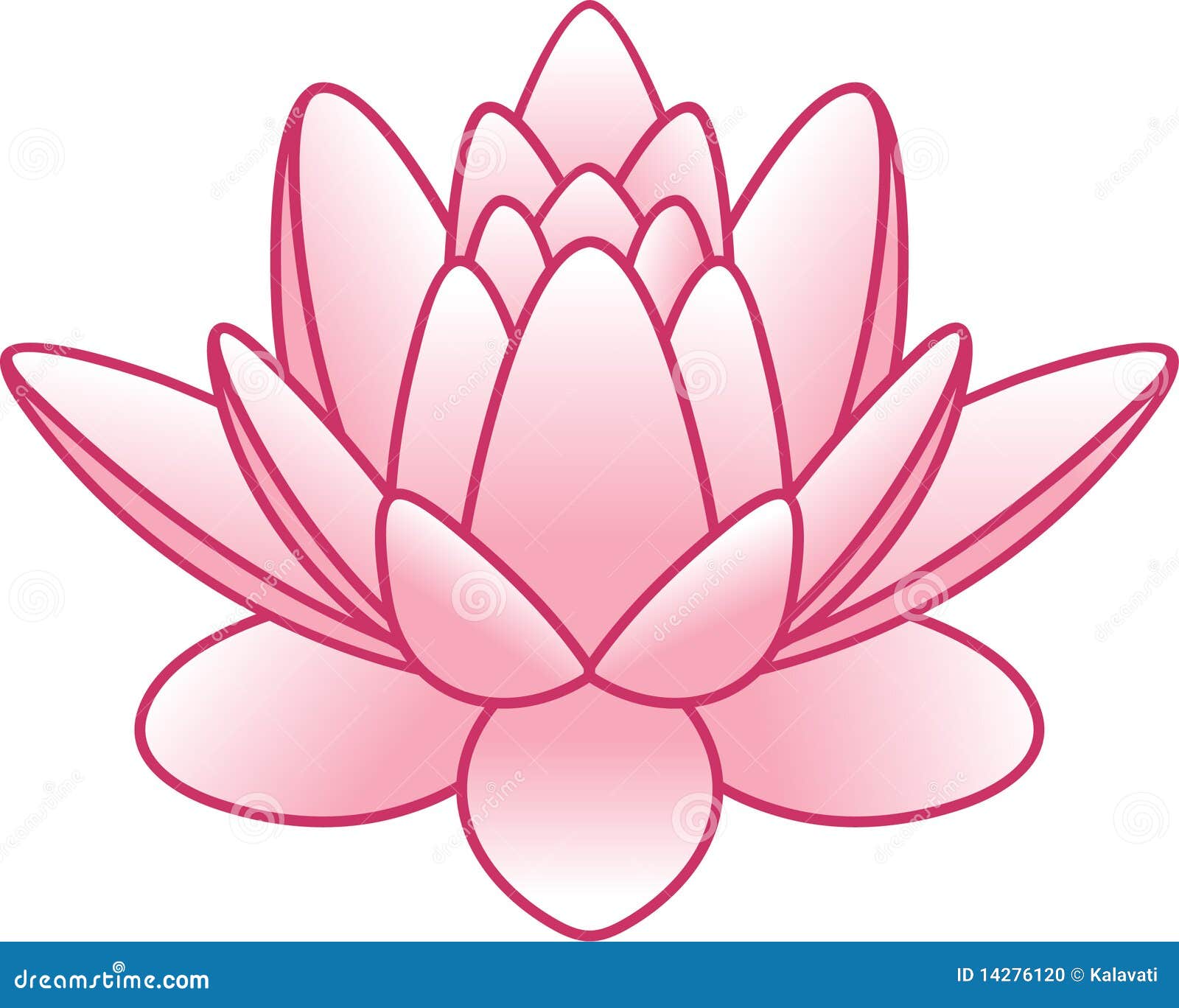 Loto De La Flor Del Vector Foto de archivo Imagen 14276120