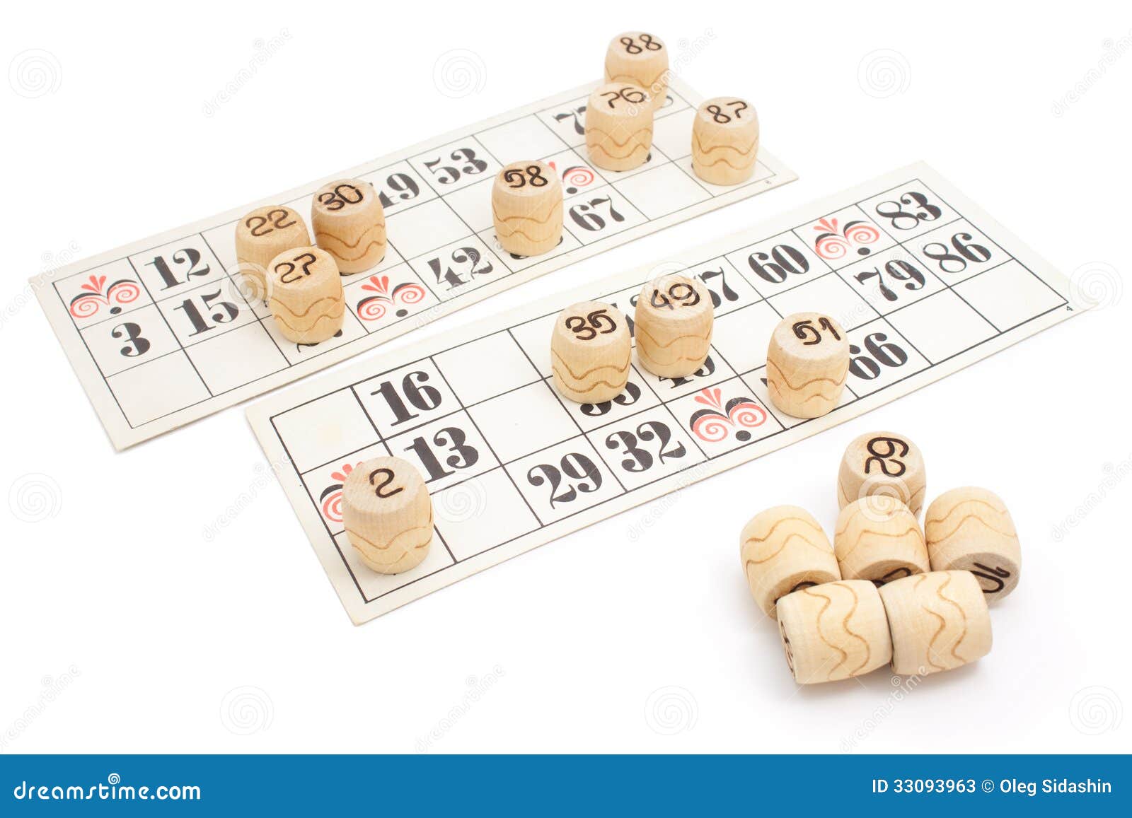 Loto Game(Bingo) Cardboards Isolated Stock Photos - Image ...
