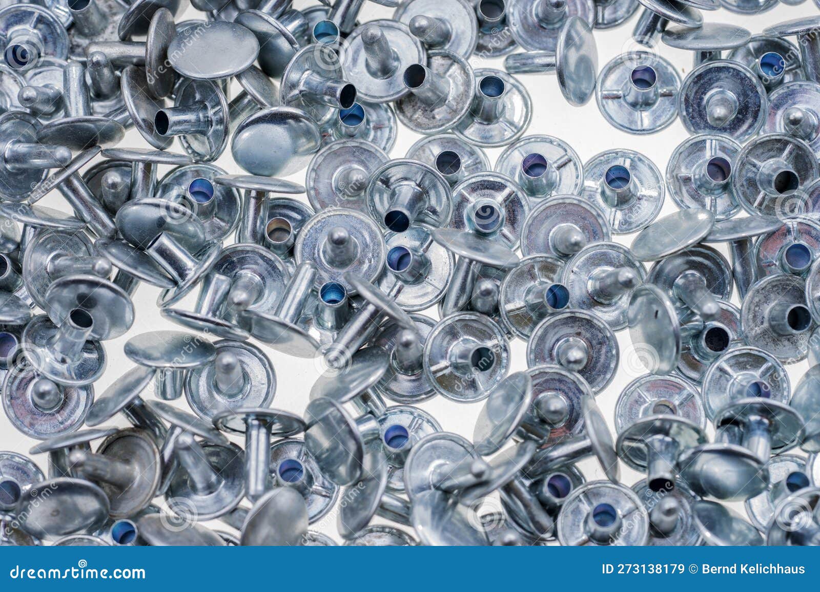 Lots of aluminum rivets stock image. Image of hole, isolated 273138179