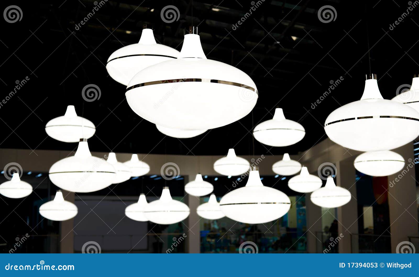 Lots of big ceiling lamps stock image. Image of flattened 17394053