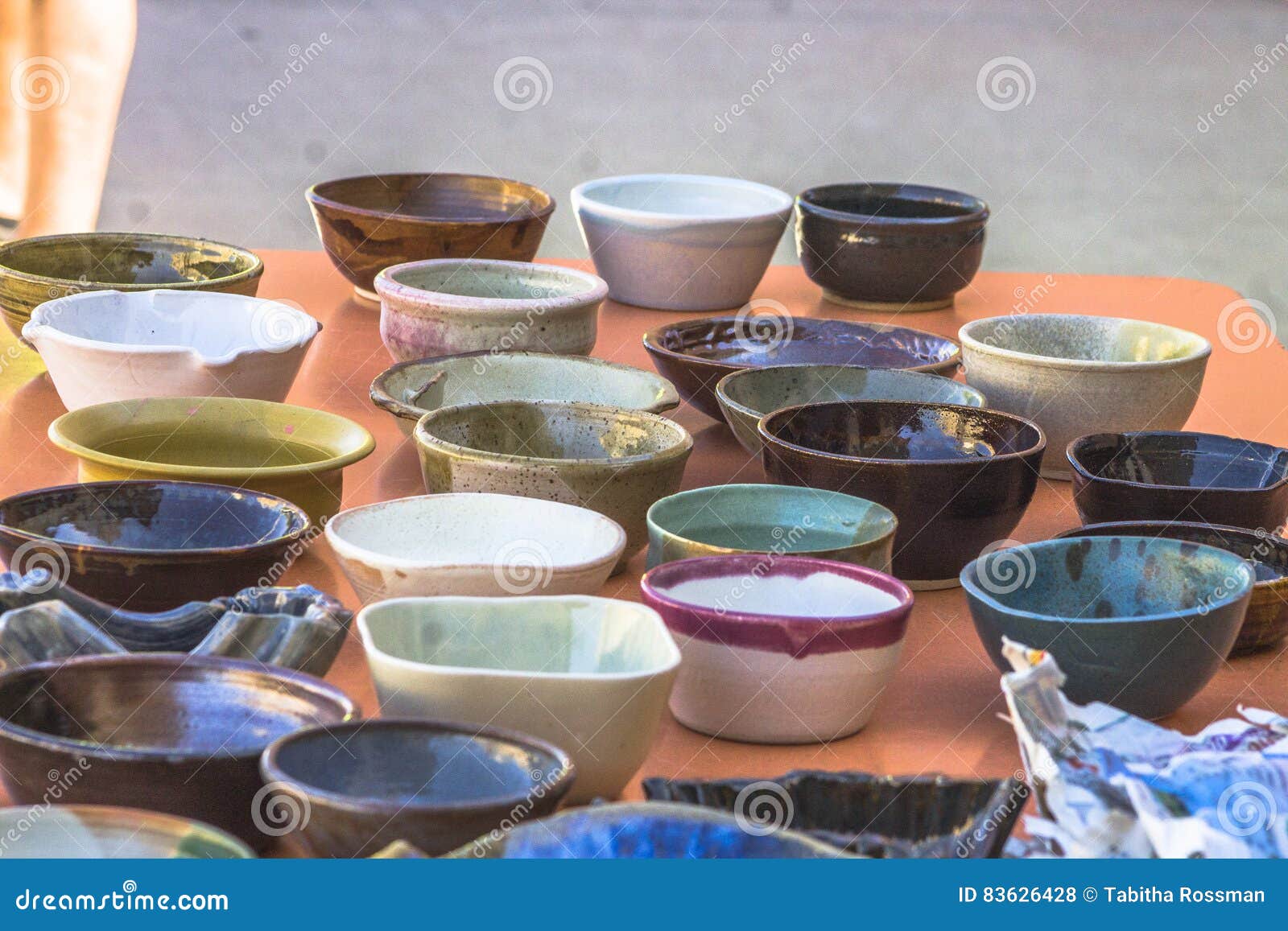 Lots of ceramic bowls stock photo. Image of life, bowls 83626428