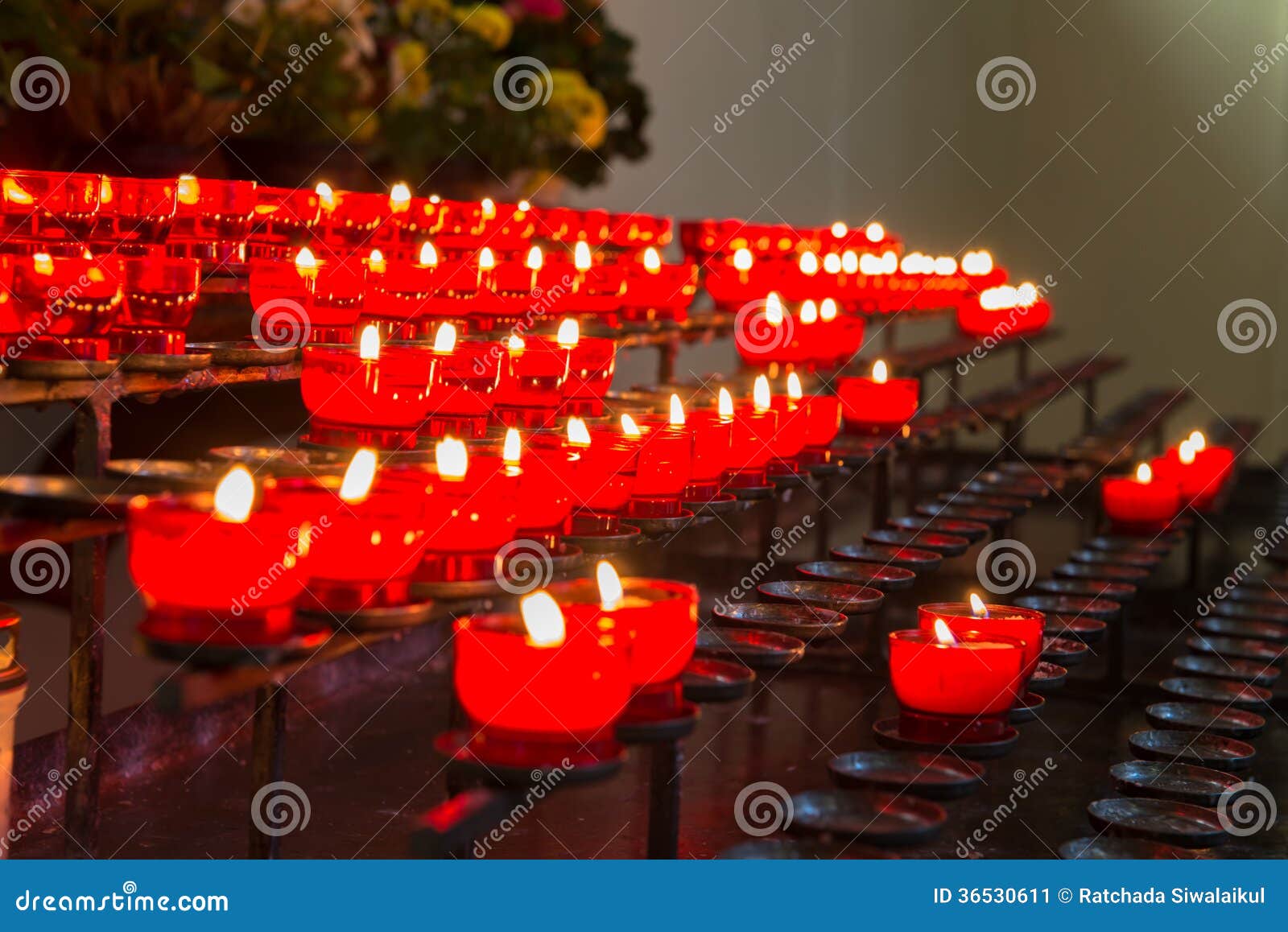 Lots of church candles stock image. Image of christianity 36530611
