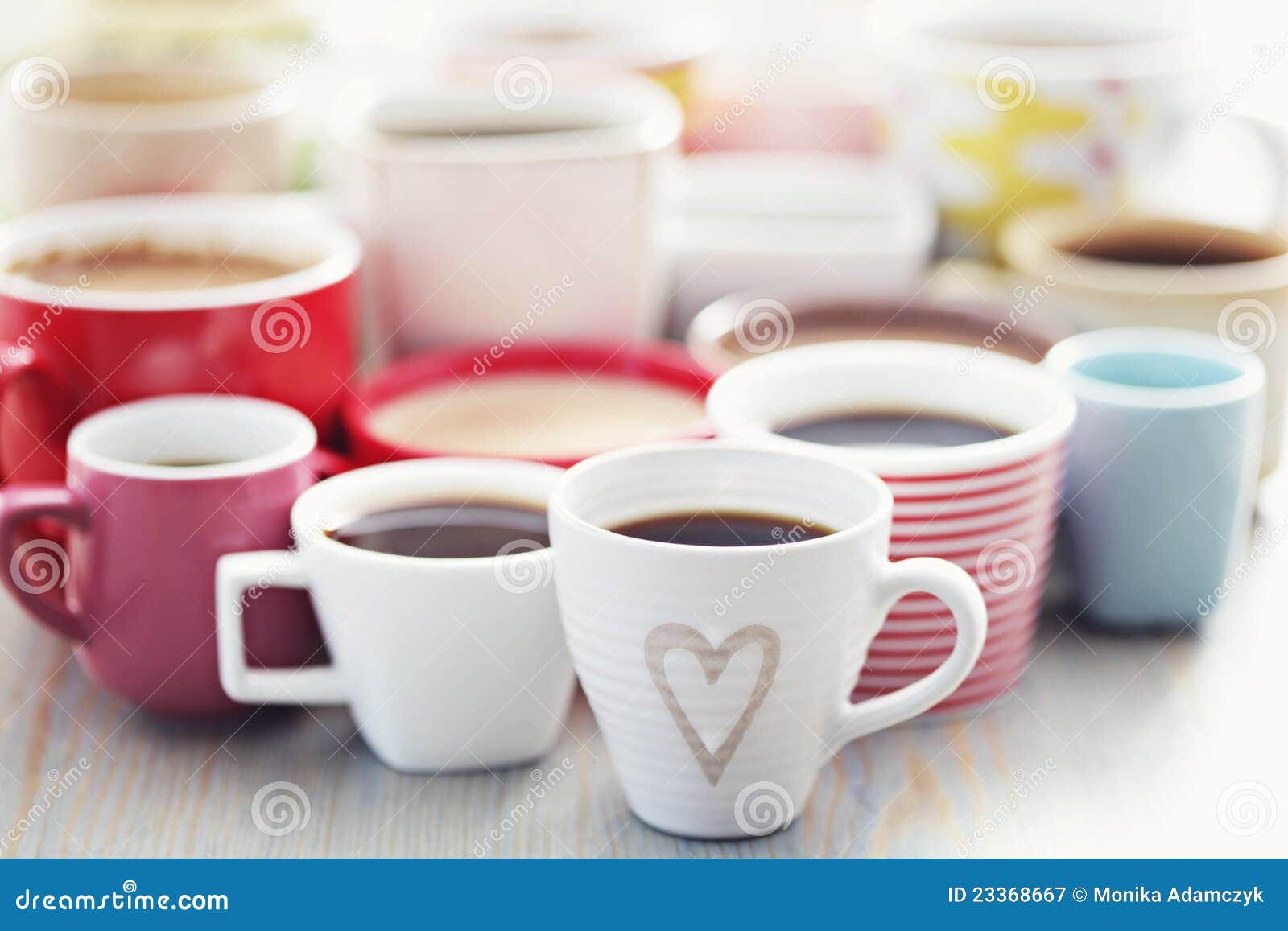 Lots of coffee! stock image. Image of milk, aroma, caffeine 23368667