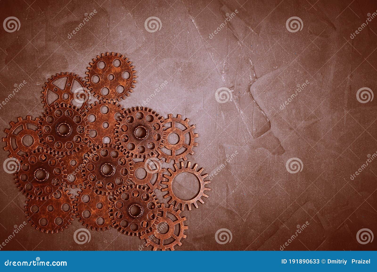 Lots of Concretebased Gears.Background, Gears and Steampunk Stock
