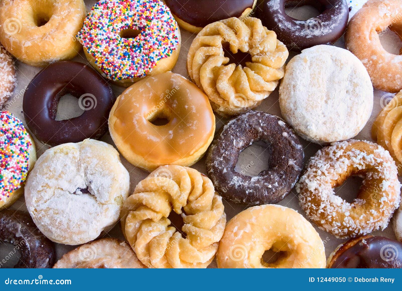 lots of donuts - from above