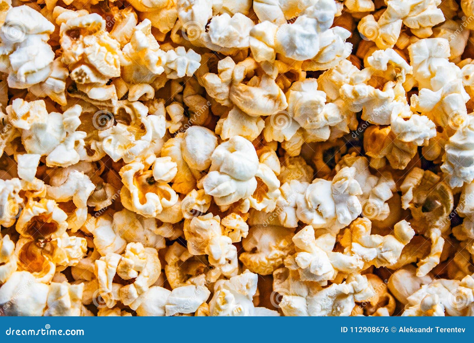 Lots of Fresh Popcorn Closeup. Macro Shot Stock Photo Image of junk
