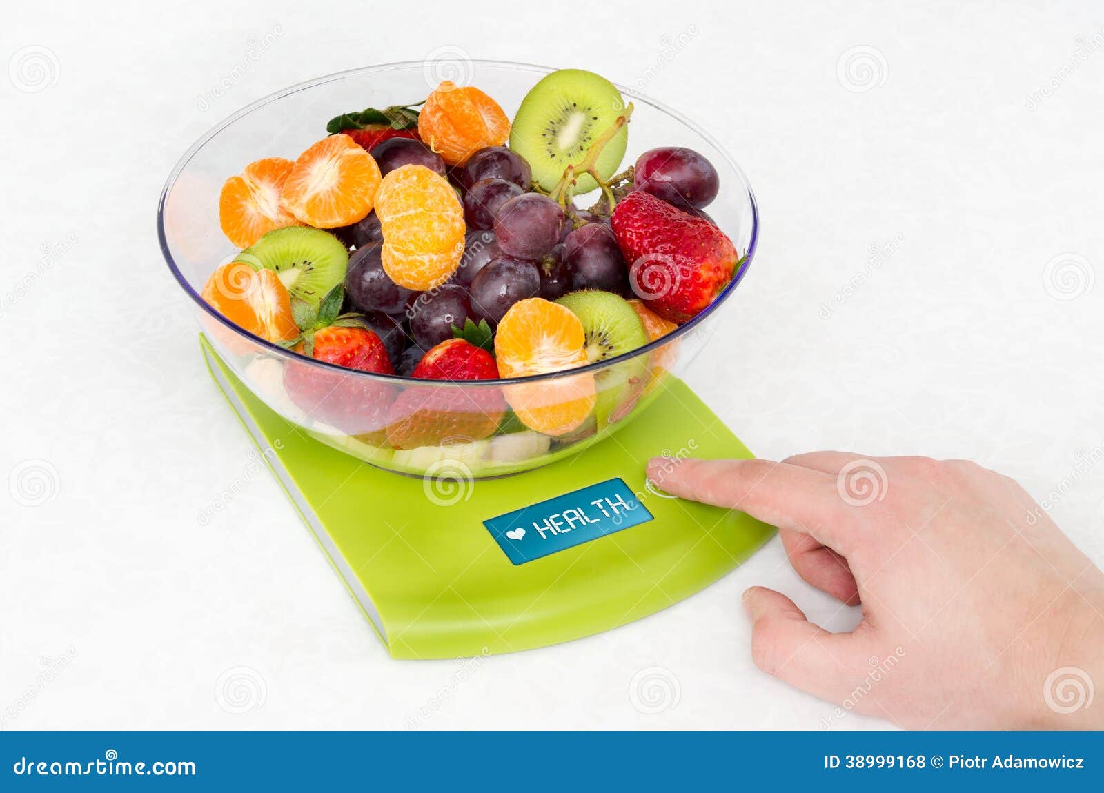 Lots of Fruit on the Kitchen Scale Stock Photo Image of green, lunch 38999168